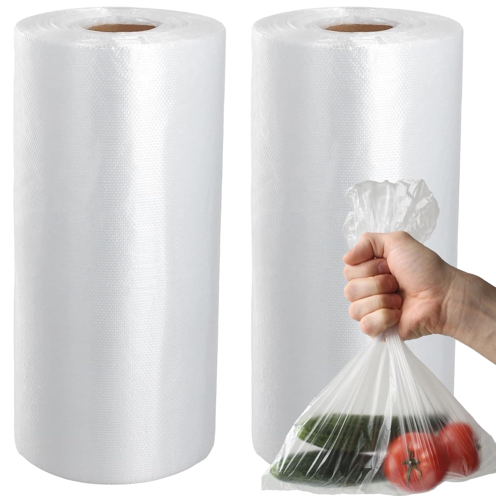KIWDZFU  1000 Pack 10x14 Inch Clear Plastic Food Storage Bags Disposable Produce Bags for Vegetables Fruits Bread Freezer Safe Microwave Safe