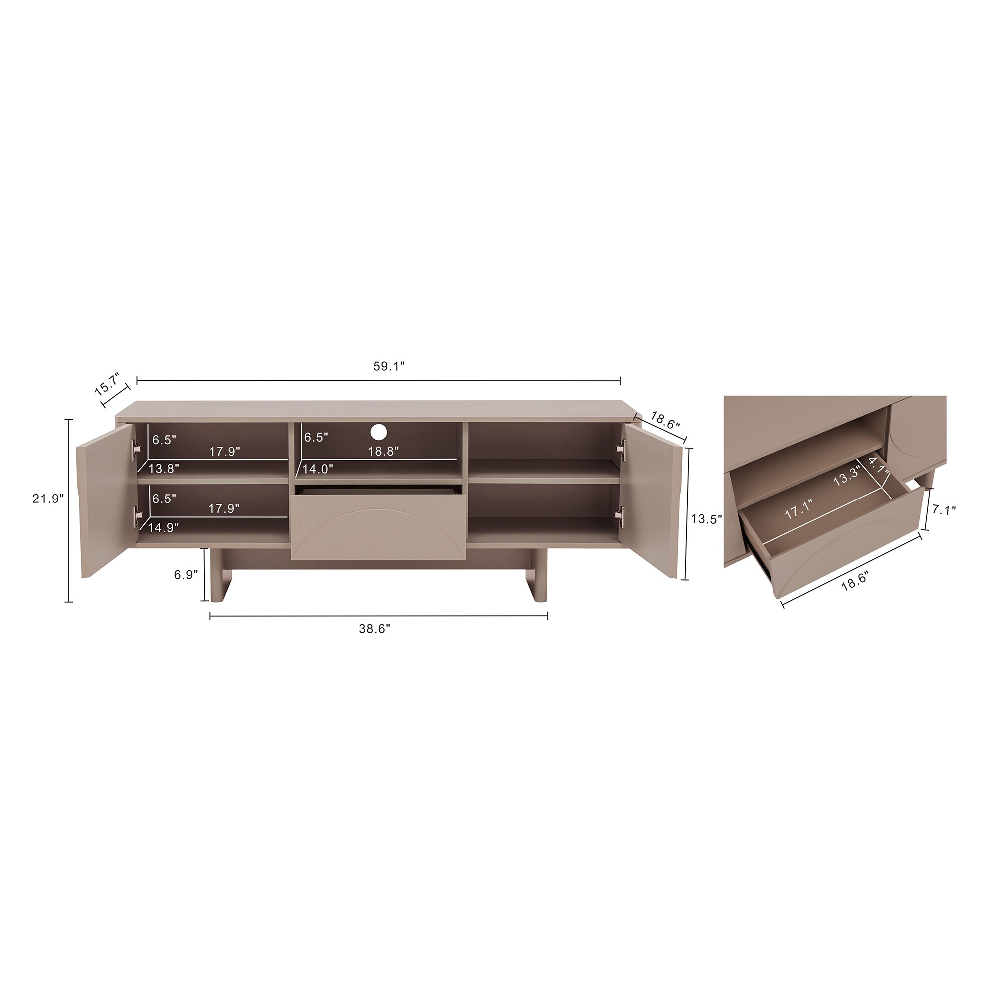 LUXEYARD DS-J-067TVSD Tv-Stands - View #3