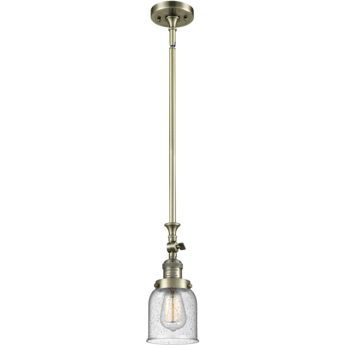 Innovations Lighting 1357641 206-AB-G54-LED Franklin Restoration Bell Mini Pendant