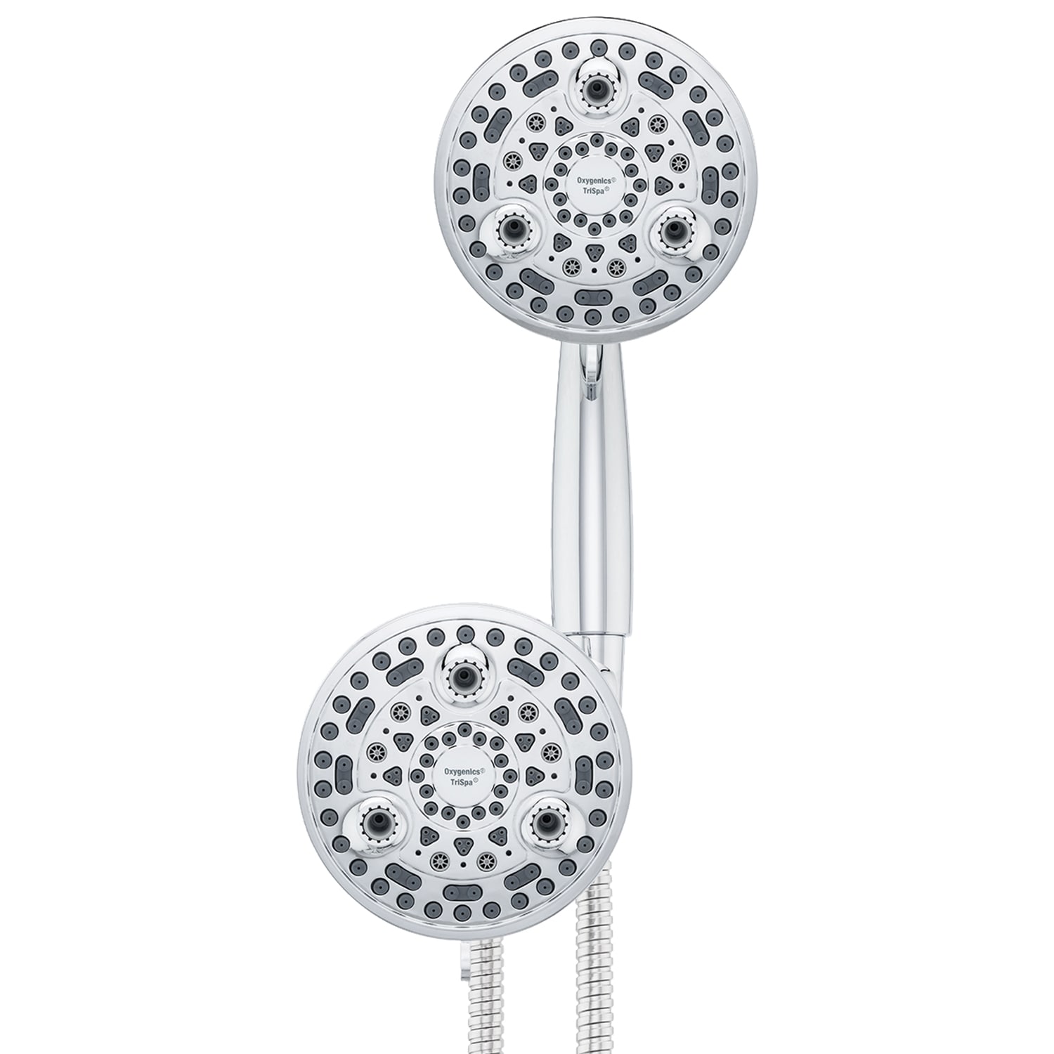 TriSpa Chrome Dual Head Wall Mounted Shower System