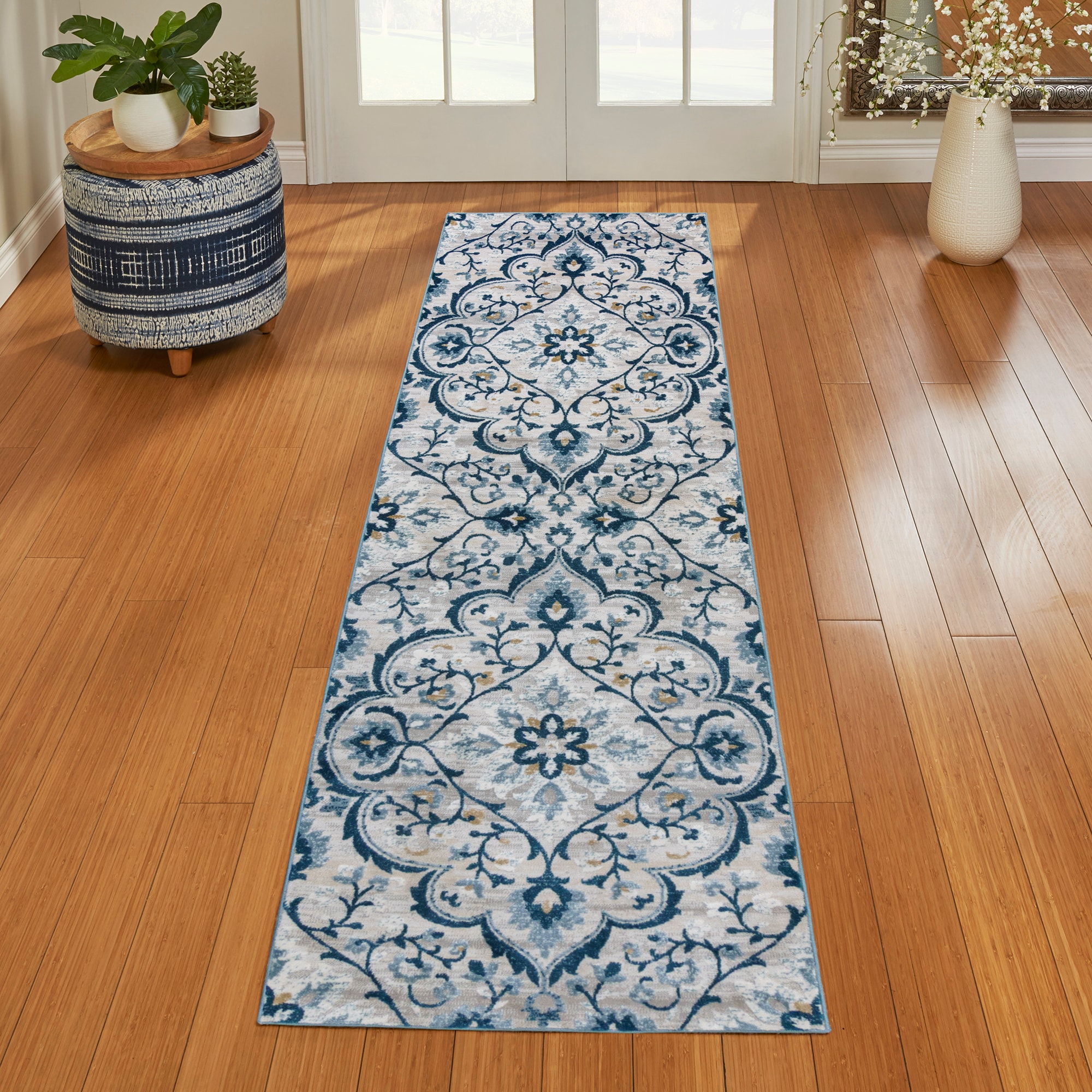 MODERN & CHEAP & QUALITY CARPETS Round Feltback IVANO green Bedroom RUG ANY SIZE 
