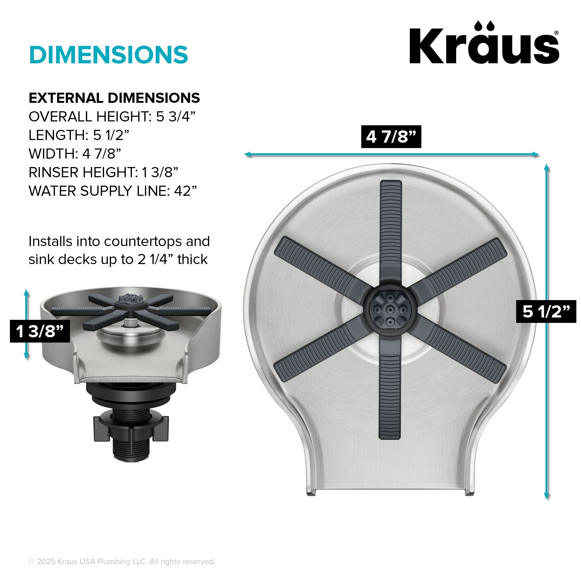 Kraus KGR-500SFS Faucet-Spray-Hoses-Accessories - View #5