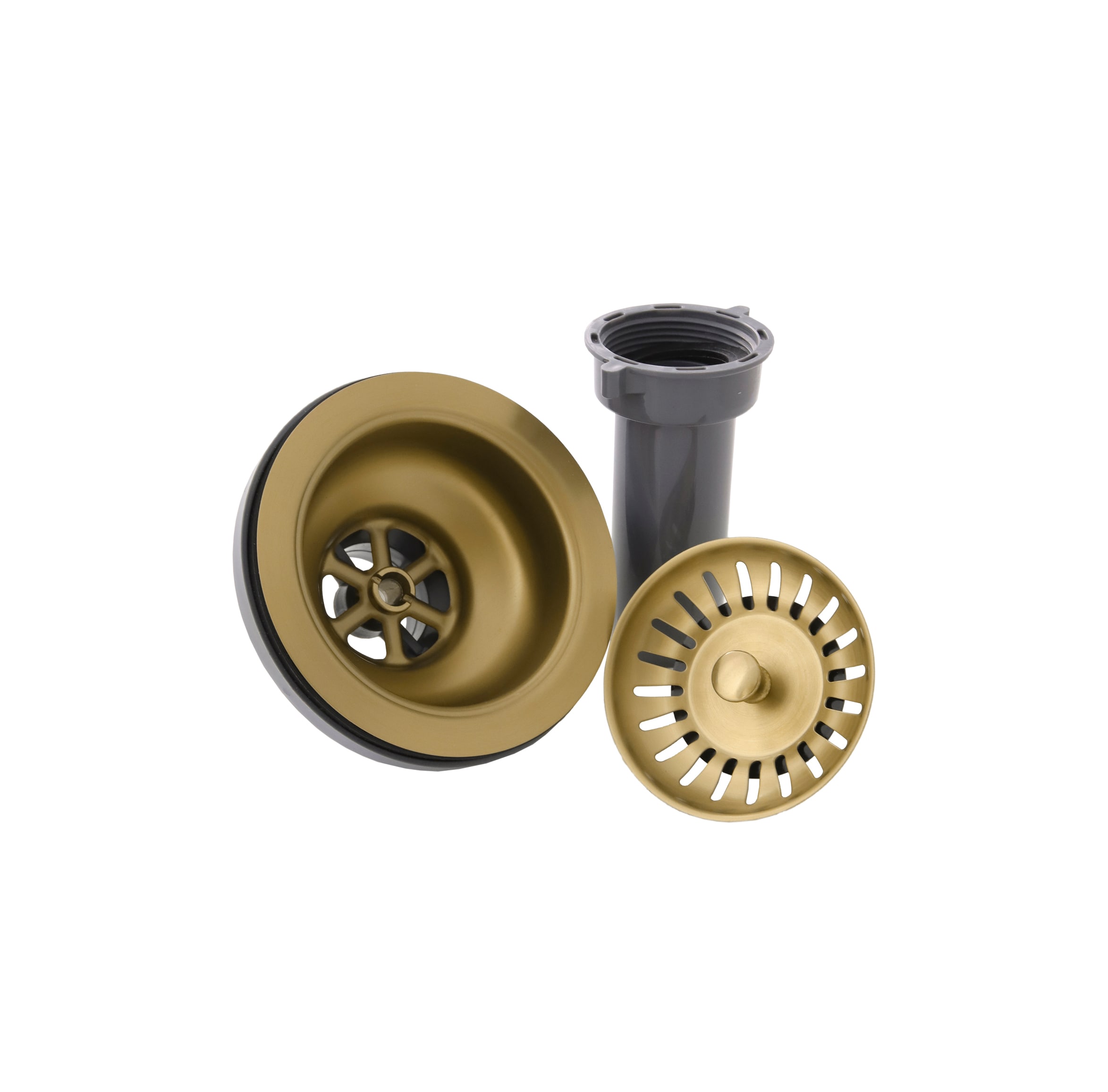 Stylish ST-08 3.5-in Gold Stainless steel Rust Resistant Strainer Tailpipe Included