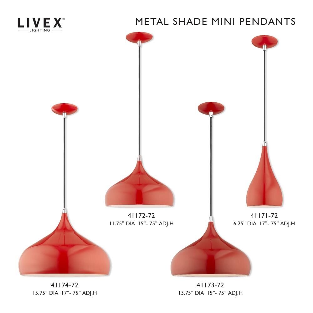 Elegant Spades Steel Pendant Light in Various Finishes
