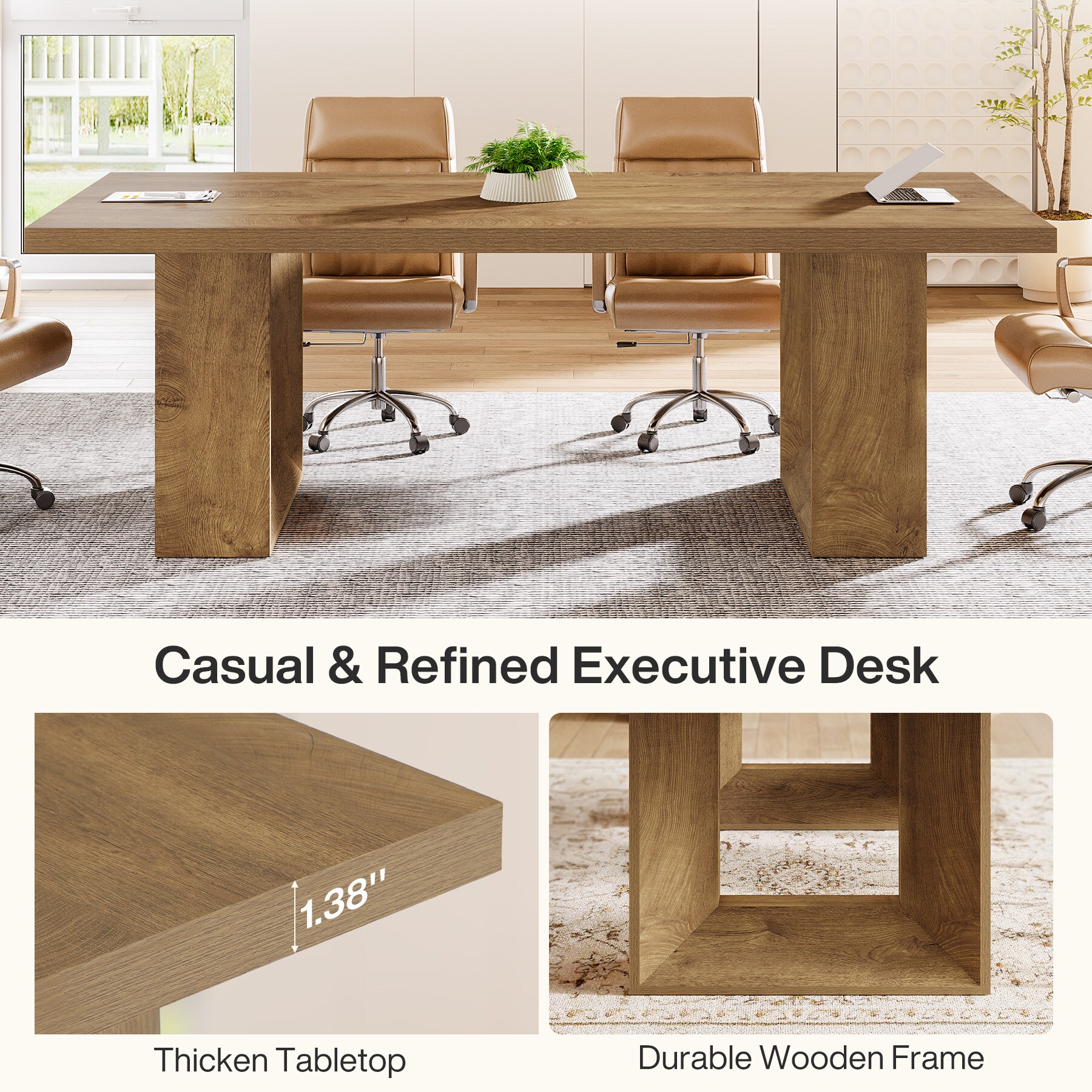 Tribesigns LWOYJL-1146YY Office-Tables - View #4