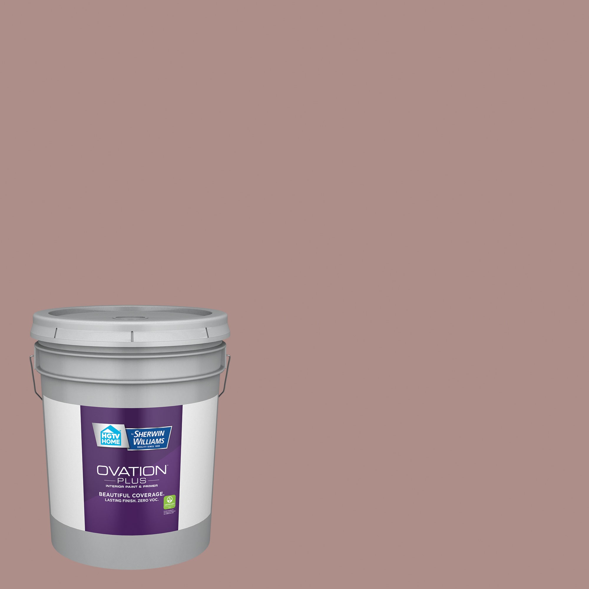HGTV HOME by Sherwin-Williams 1005-10A-2557226 Ovation Plus Semi-gloss Cherry Taupe 1005-10A Latex Interior Paint Paint + Primer ( 5-gallon )