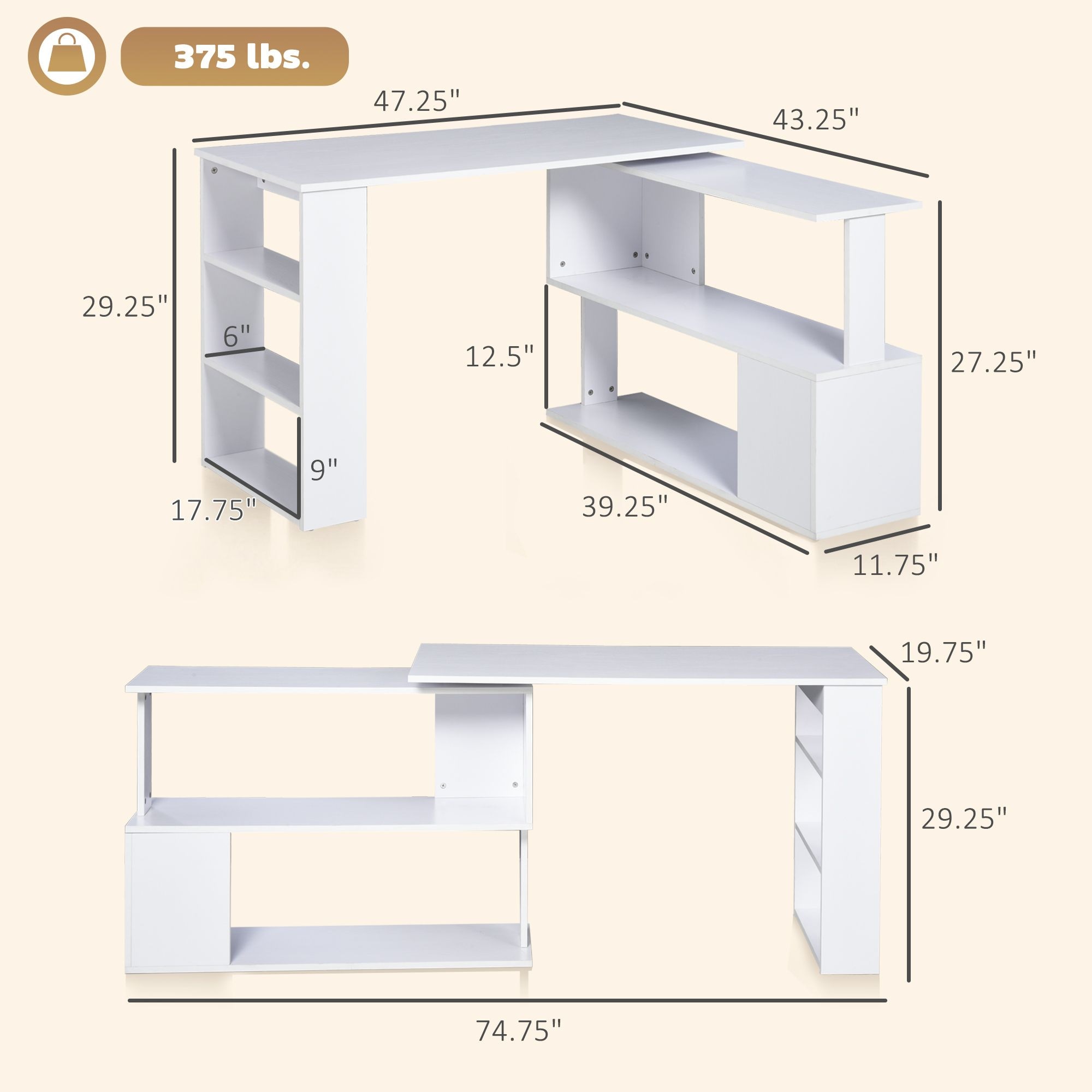 Beedesign DO-D01027HE98G Office-Tables - View #3