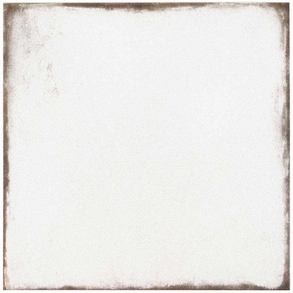 Artmore Tile EXT3RD106073 Sample - Coronado White 8-in x 8-in Matte Porcelain Encaustic Floor and Wall Tile