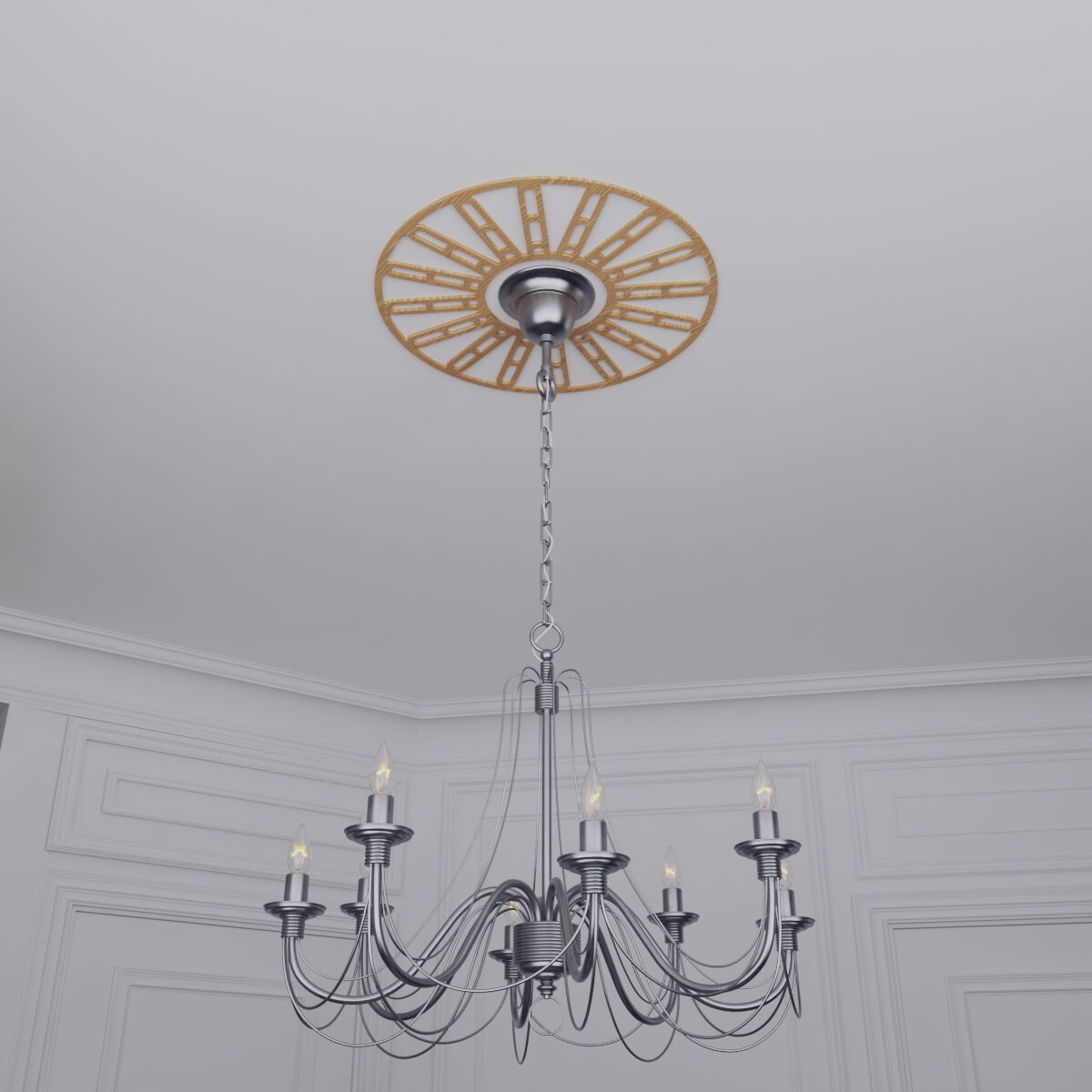 Ekena Millwork CMWP28X28X0375HHRO Ceiling-Medallions - View #11