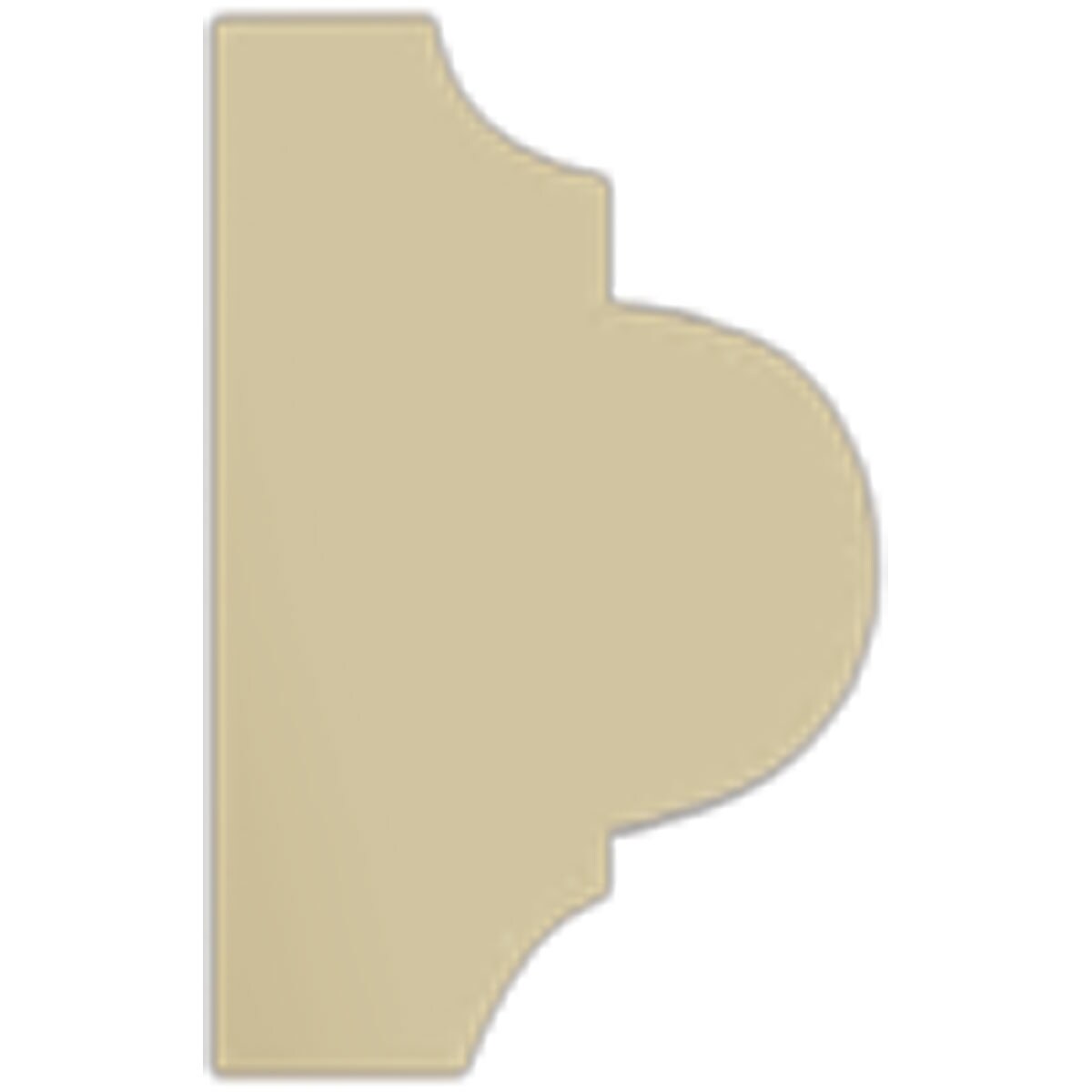 Ekena Millwork MLD01X00BU Chair-Rail-Moulding - View #2