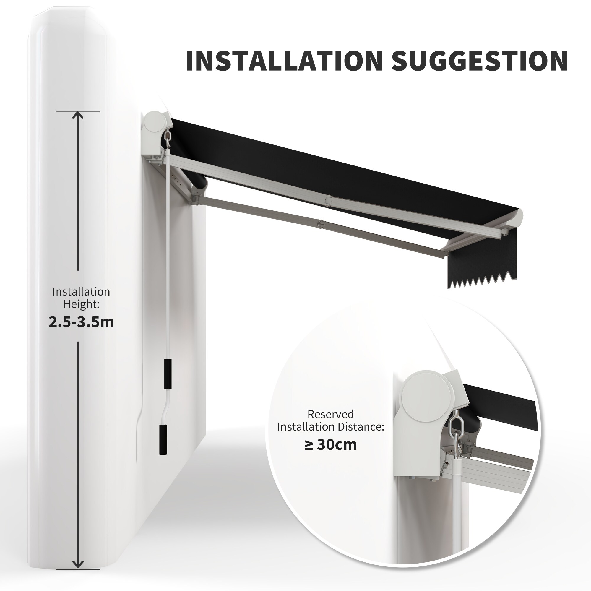 Outsunny 840-193V01BK awnings - View #8