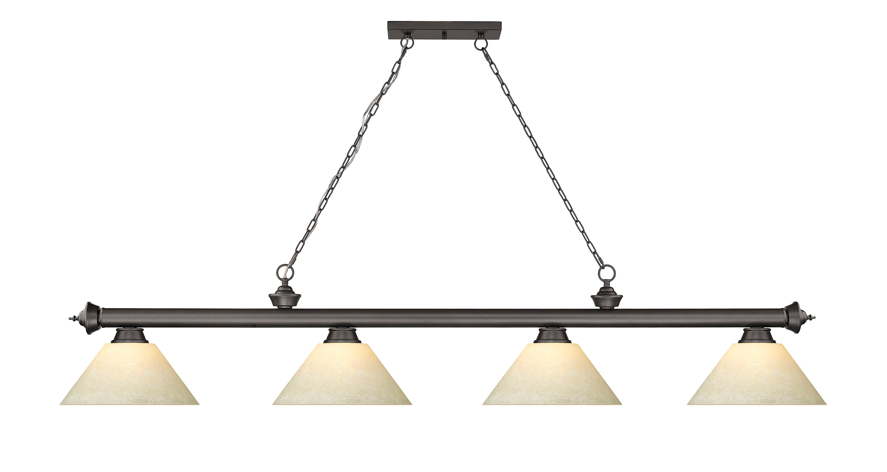 Z-Lite 2306-4BRZ-AGM14 Pool-Table-Lighting - View #2