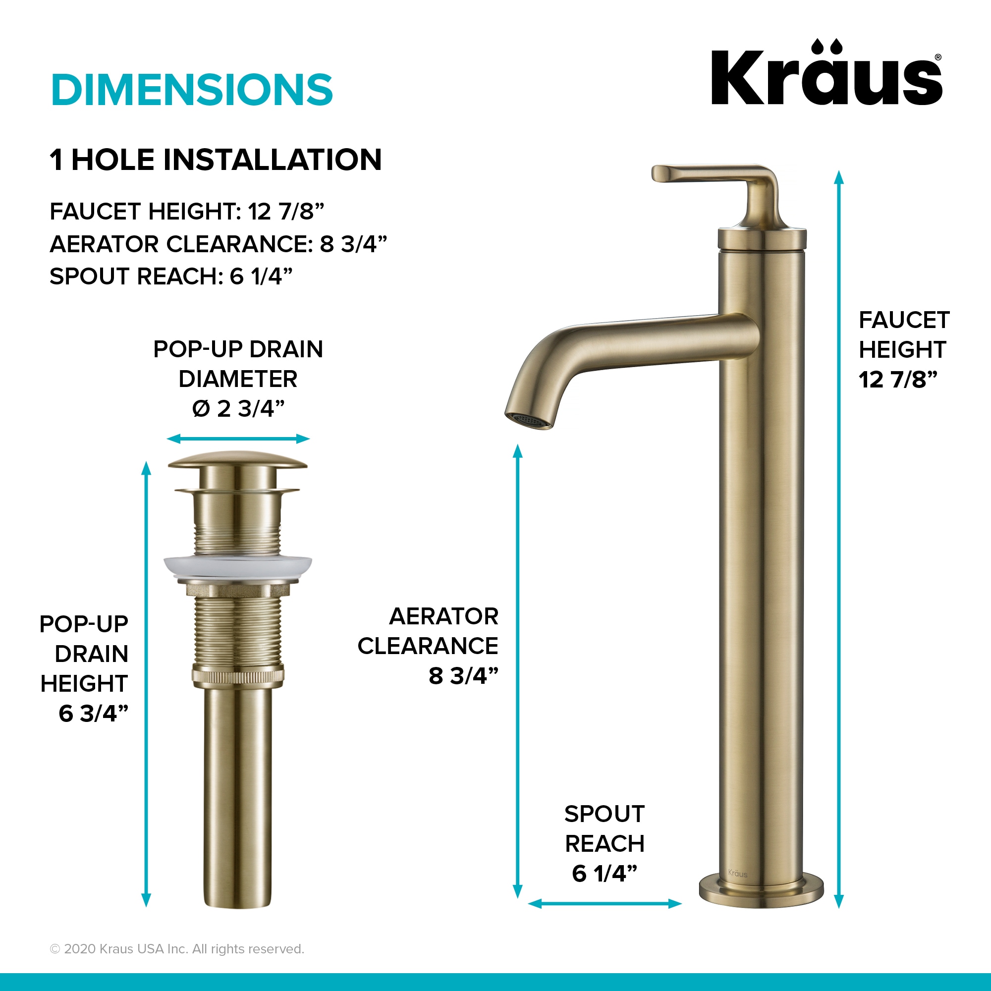 Kraus KVF-1220BG-2PK Lavatory-Faucets - View #5