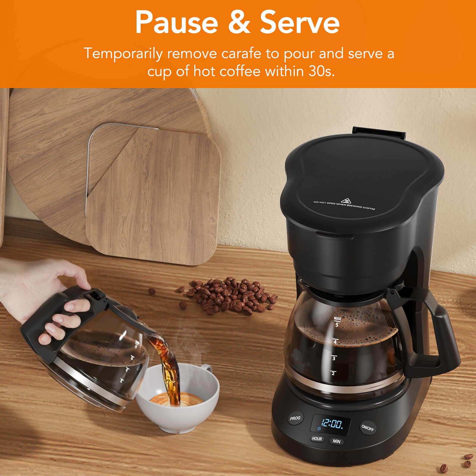 COWSAR LSCM3710H-BLACK Coffee-Makers - View #4