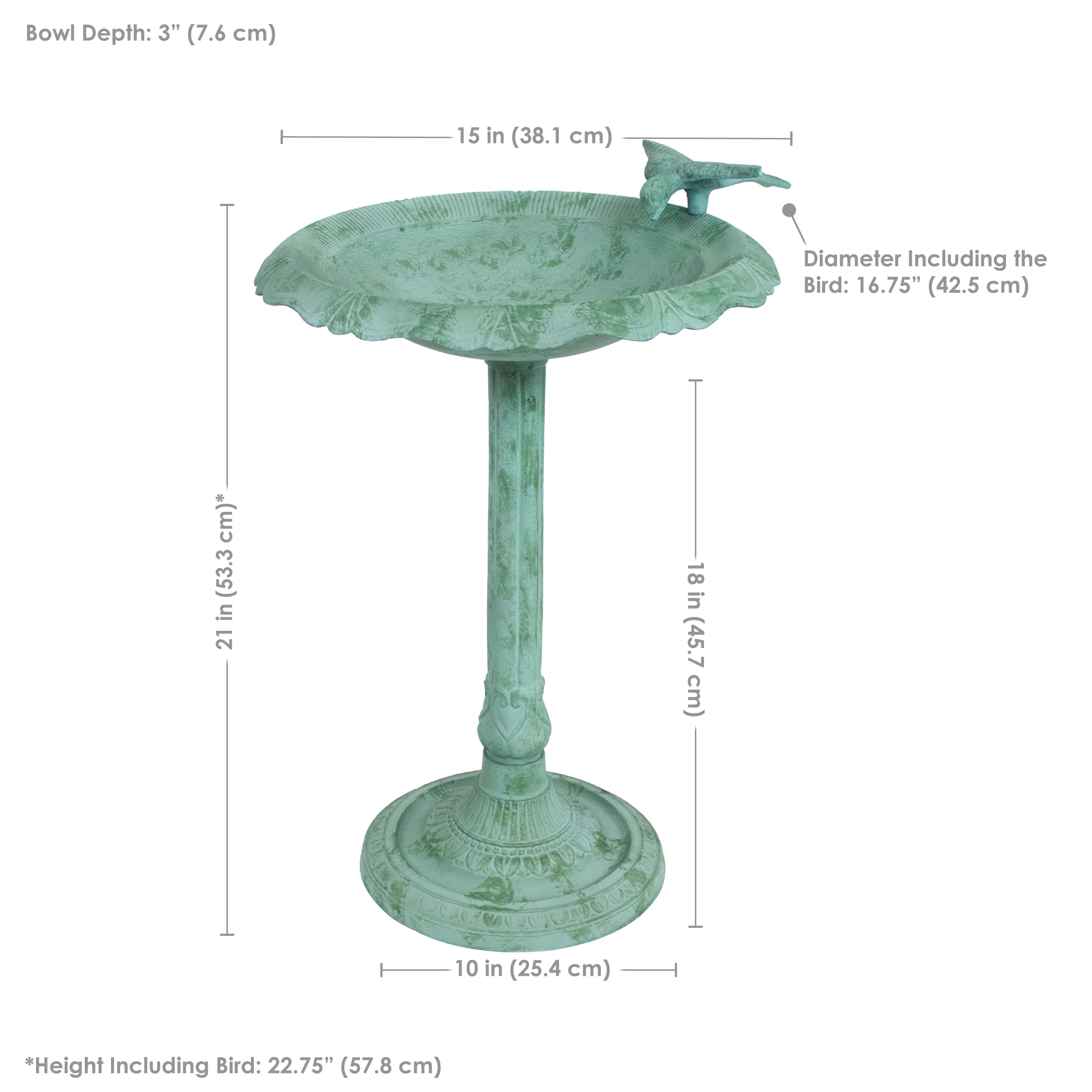Sunnydaze Decor NOB-042 birdbaths - View #4