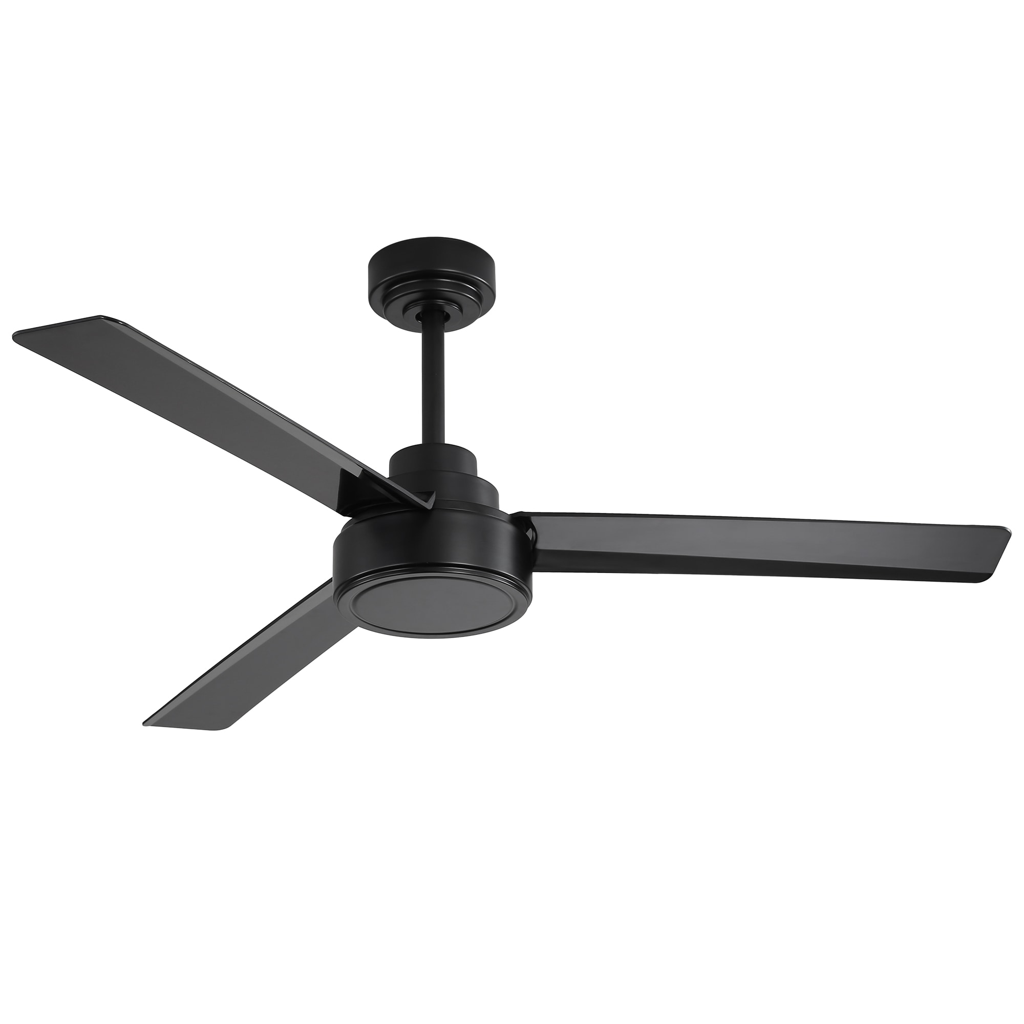 Bayfeve BFKS-64176-CF Adjustable Speed 52-in Outdoor Black with Black ABS Blades Ceiling Fan and Remote ( 3 -Blade )