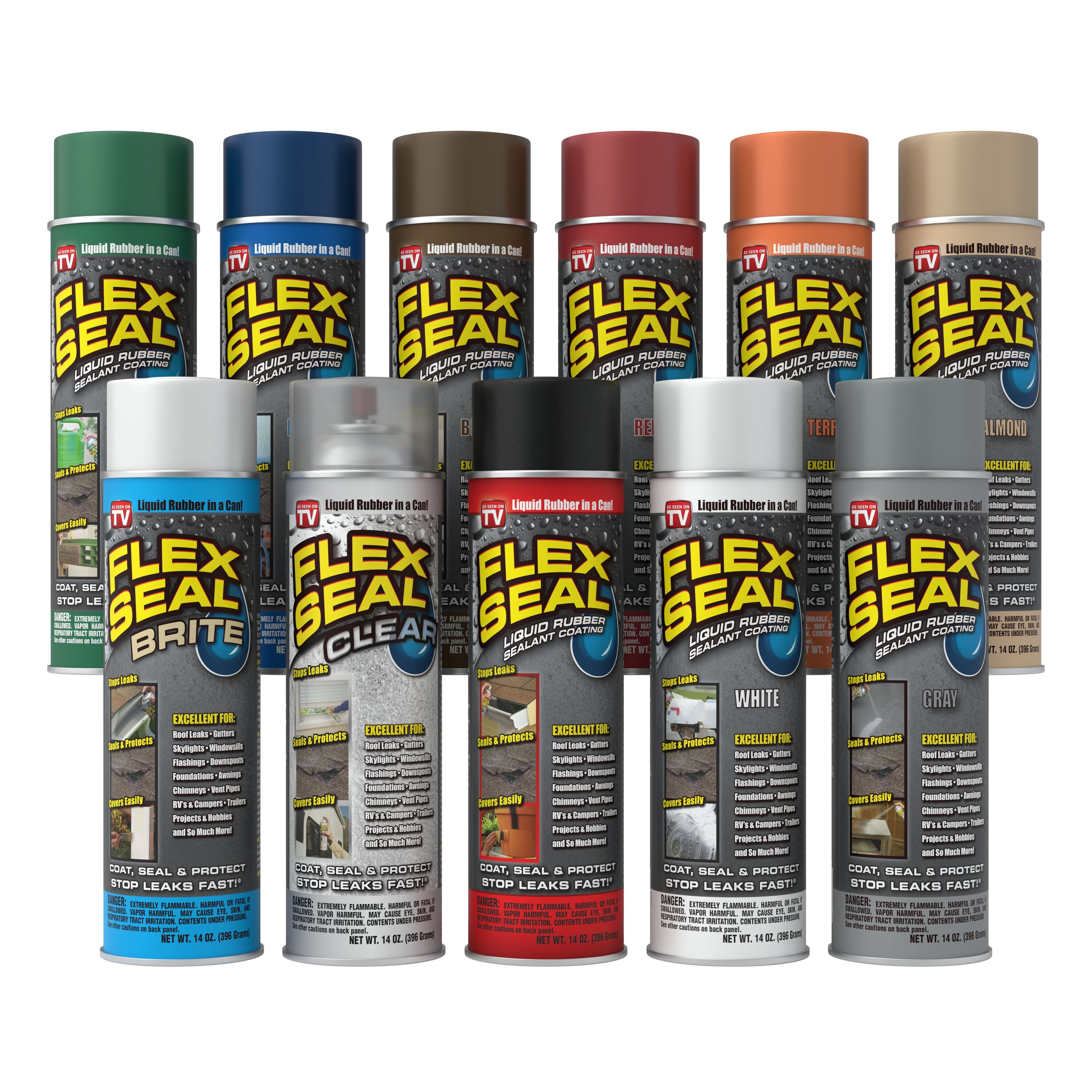 Flex Seal Liquid Rubber Sealant — Black Mini, 2-Oz. Can, Model