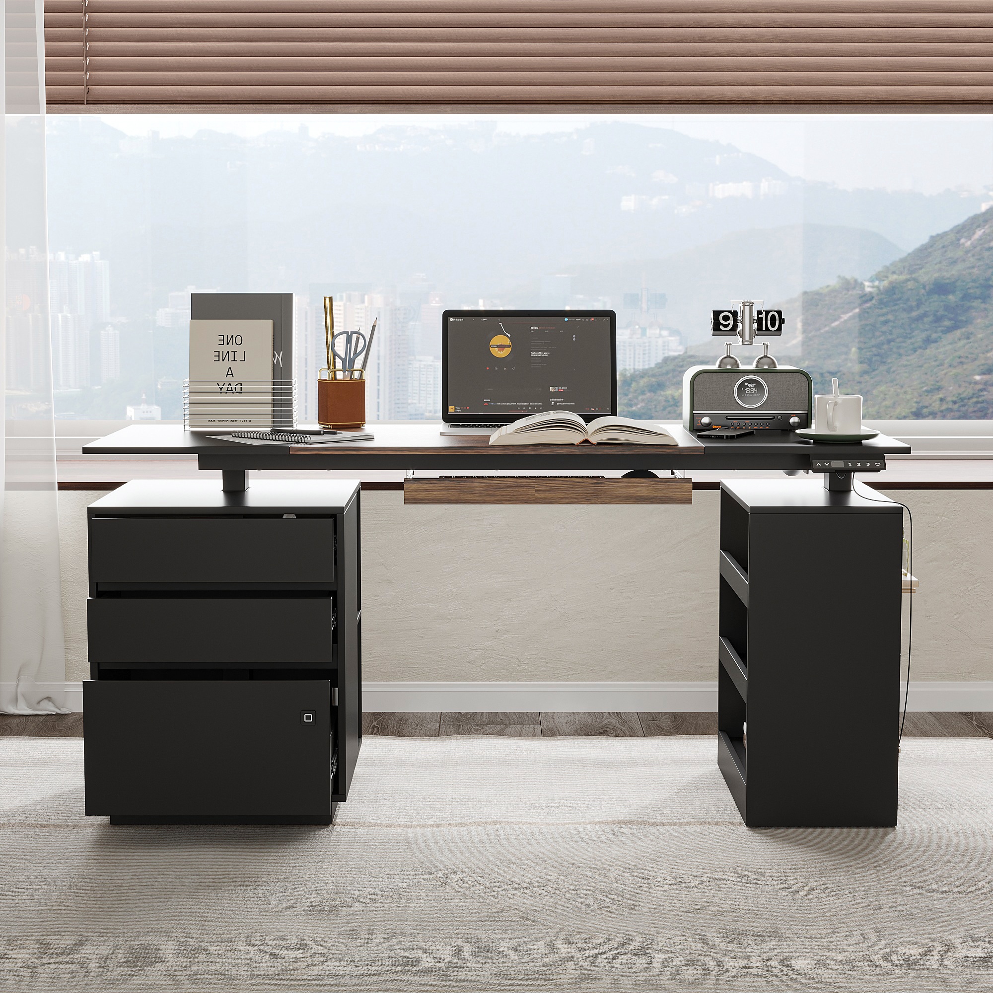 FUFU&GAGA KF150237-01A+B 63-in Multiple colors/finishes Modern/Contemporary Executive desk