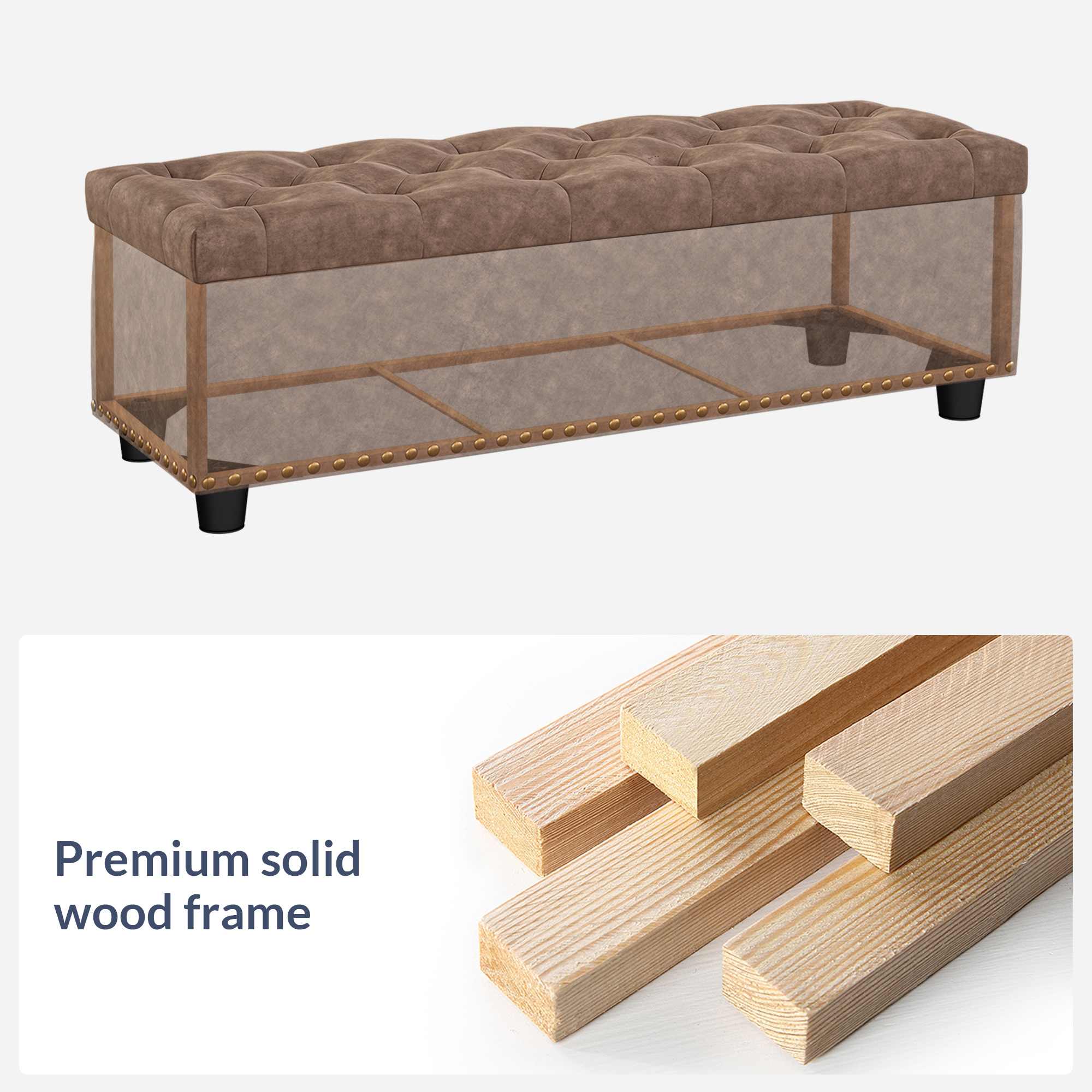 Belleze 014-HG-31902-RB Indoor-Ottomans - View #2