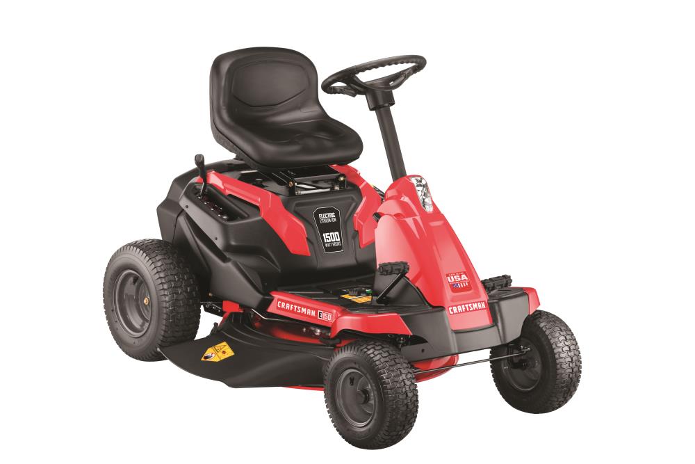CRAFTSMAN 30-in Lithium Ion Electric Riding Lawn Mower Mulching Capable Lowes.com