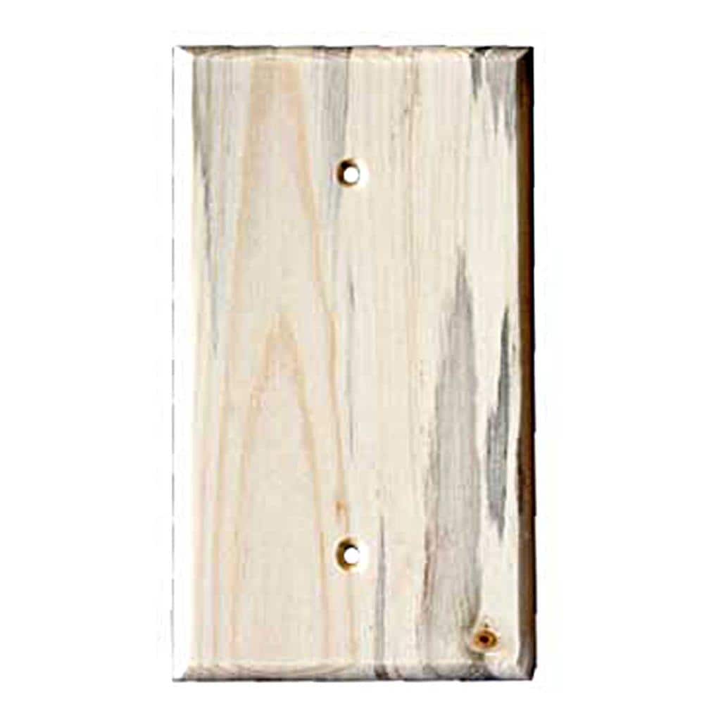 Sierra Lifestyles 682788 1 -Gang Specialty Size Blue Pine Wood Indoor Blank Wall Plate