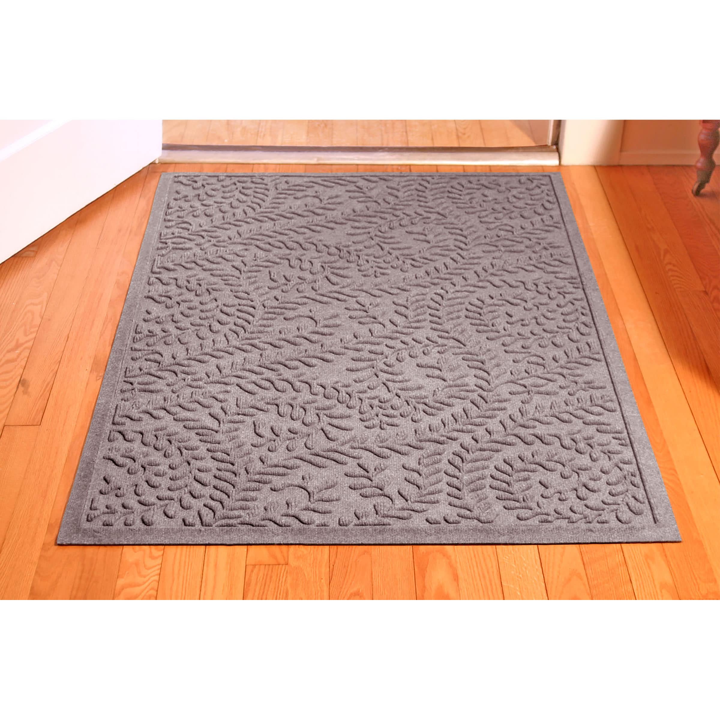 WaterHog 20378570035 35-in x 59-in Medium Gray Non-Slip Grip Indoor or outdoor Door Mat