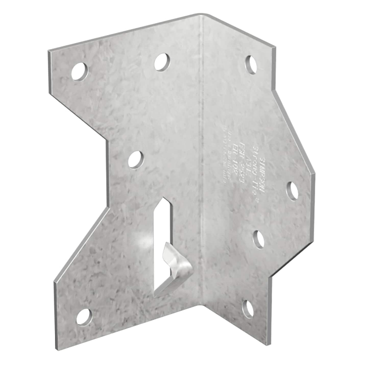 Simpson Strong-Tie 1.486-in x 2.5-in x 1.486-in 18-Gauge Galvanized Steel Framing Angle