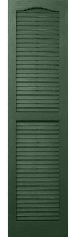 Alpha VBL15X71GR 14.5-in W x 70.5-in H Green Exterior Shutters