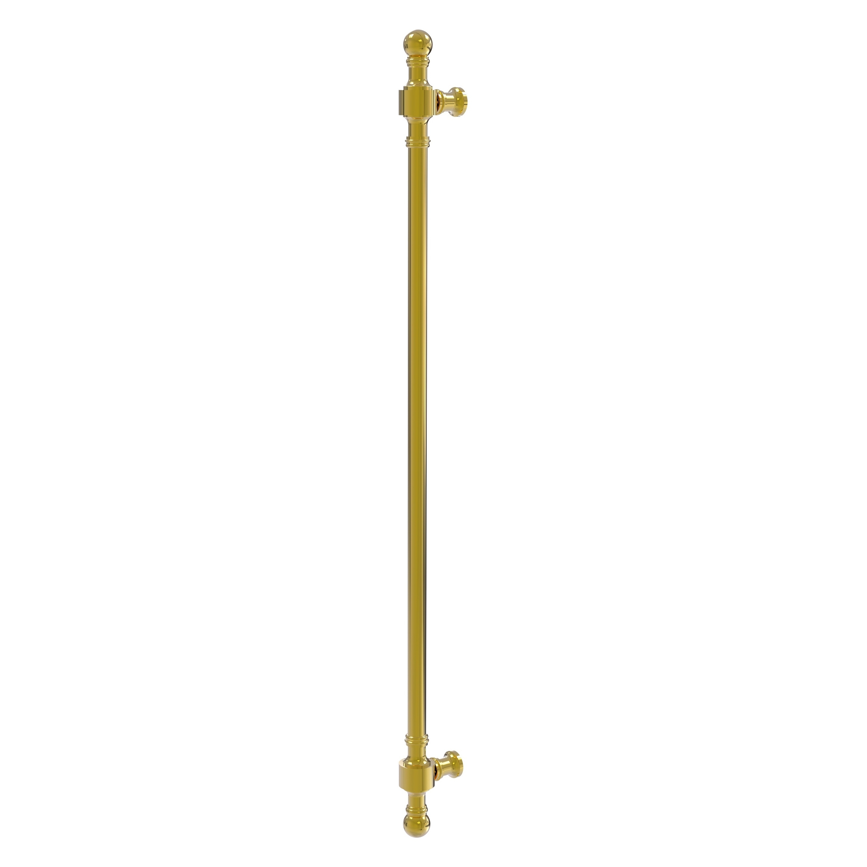 Allied Brass RW-3/18-PB Retro Wave 18-in Center to Center Polished Brass Cylindrical Bar For Use on Appliances Drawer Pulls