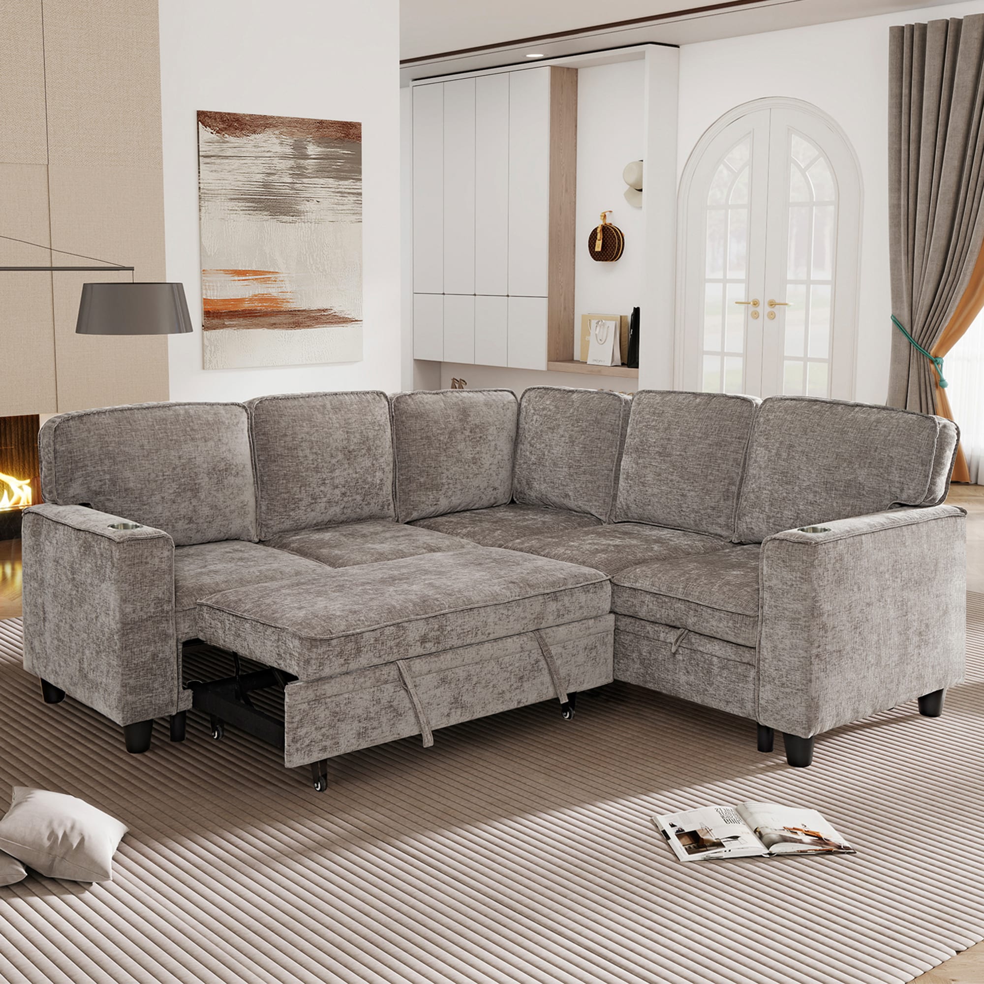 SINOFURN SYA370159GY Sofas-Loveseats - View #9