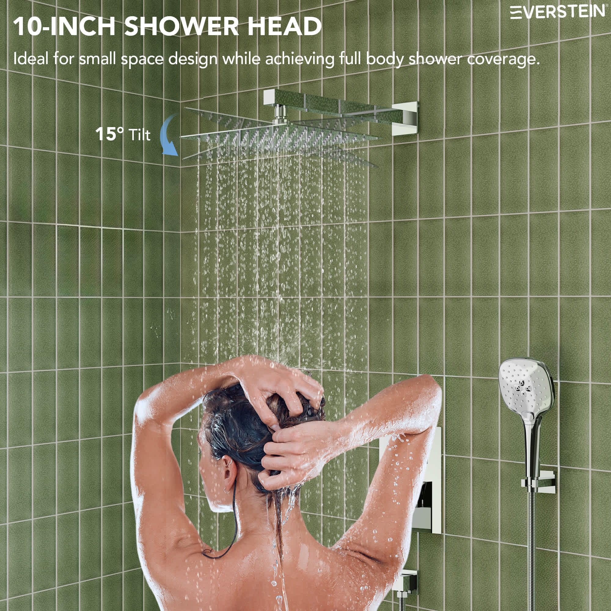 EVERSTEIN M6646CI-10BL Showerhead-Bar-Panels - View #6