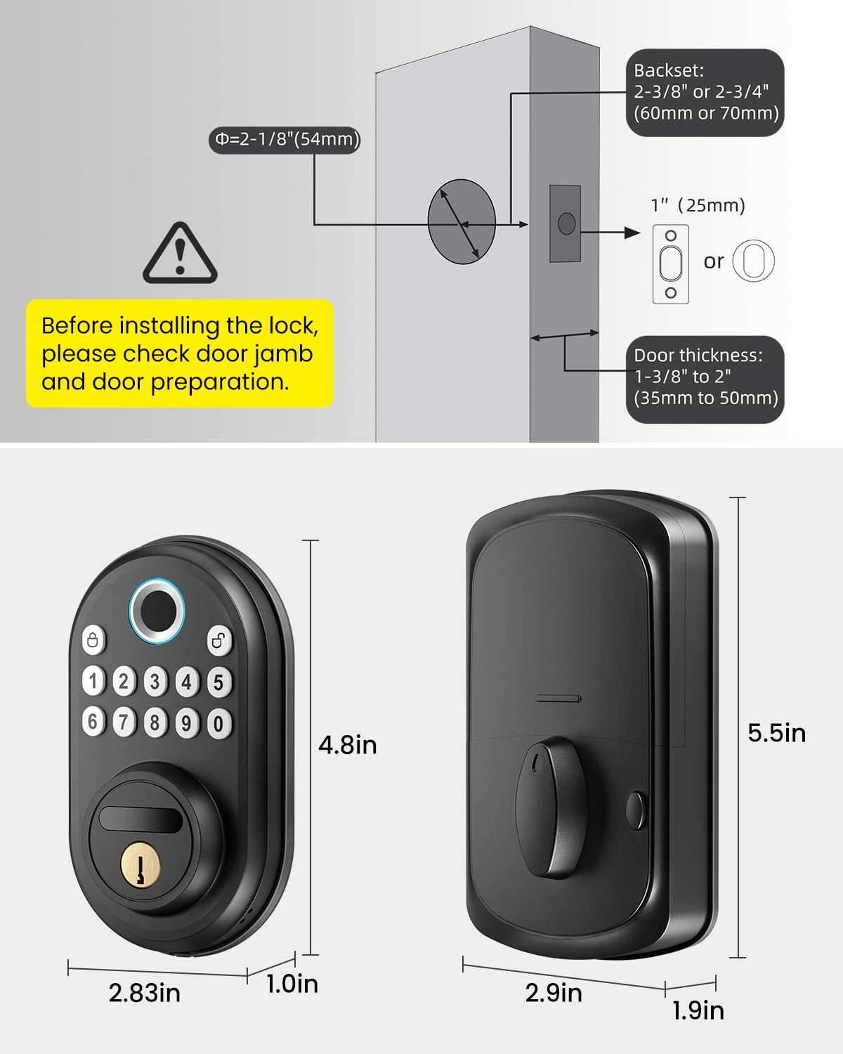 Phewnyzo LPW0804W385 Electronic-Door-Locks - View #9