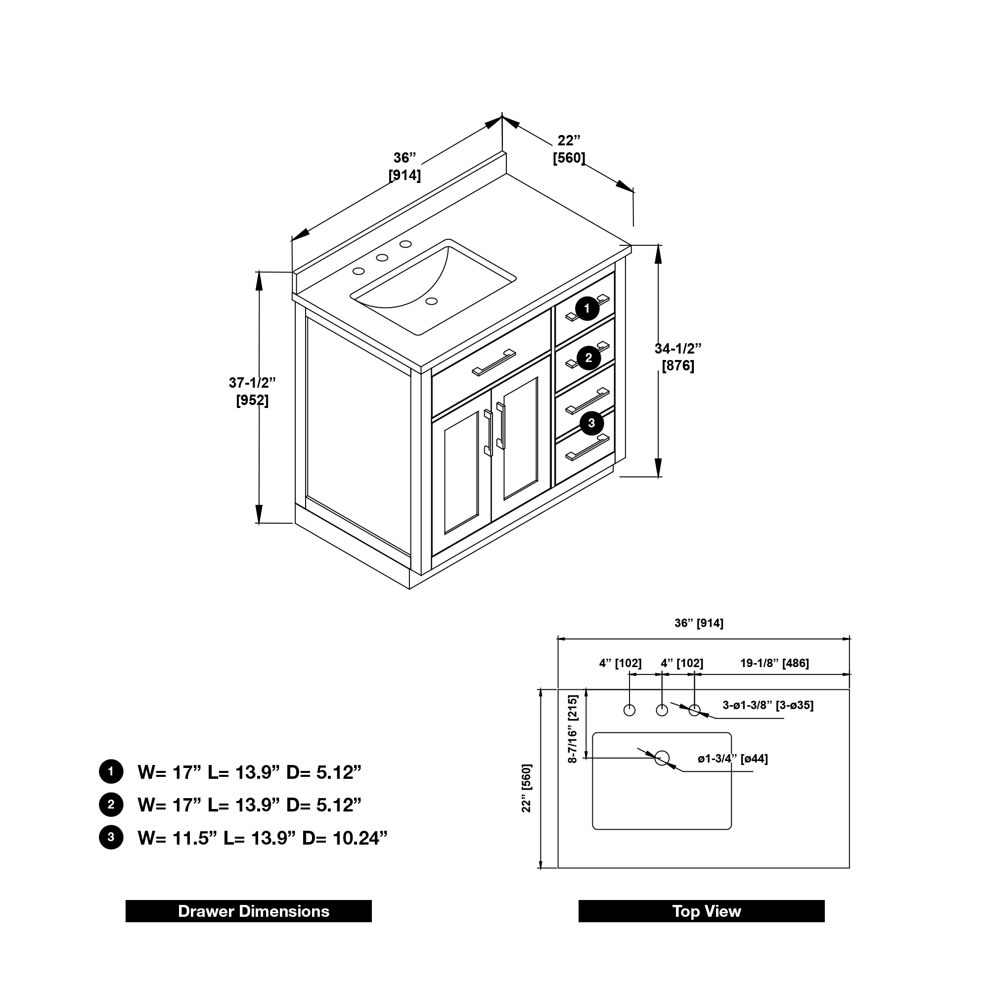 OVE Decors 15VVAR-ATHE36-059 Bath-Vanity-Combo - View #18