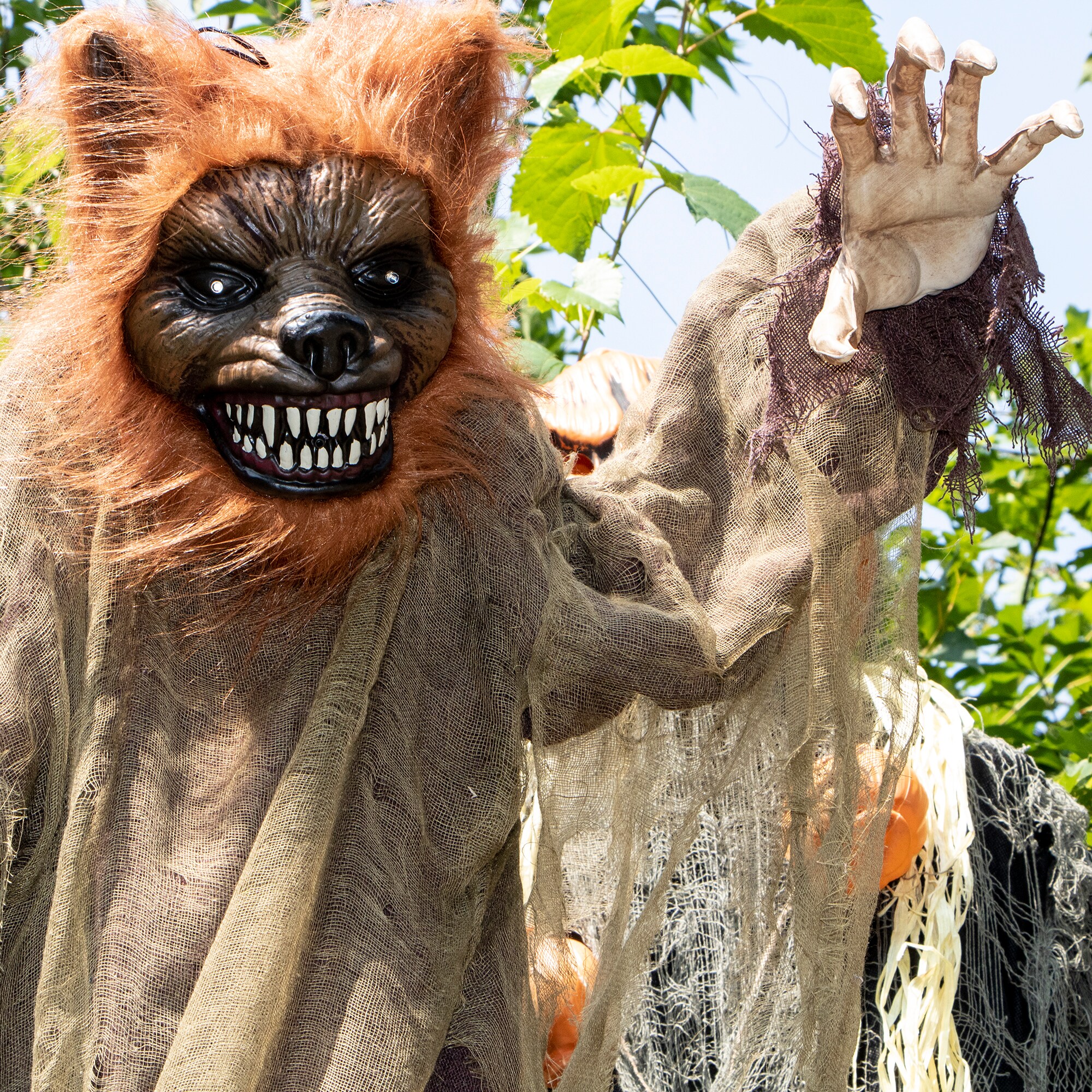 Haunted Hill Farm HHWOLF-3FLSA Outdoor-Halloween-Decor - View #4