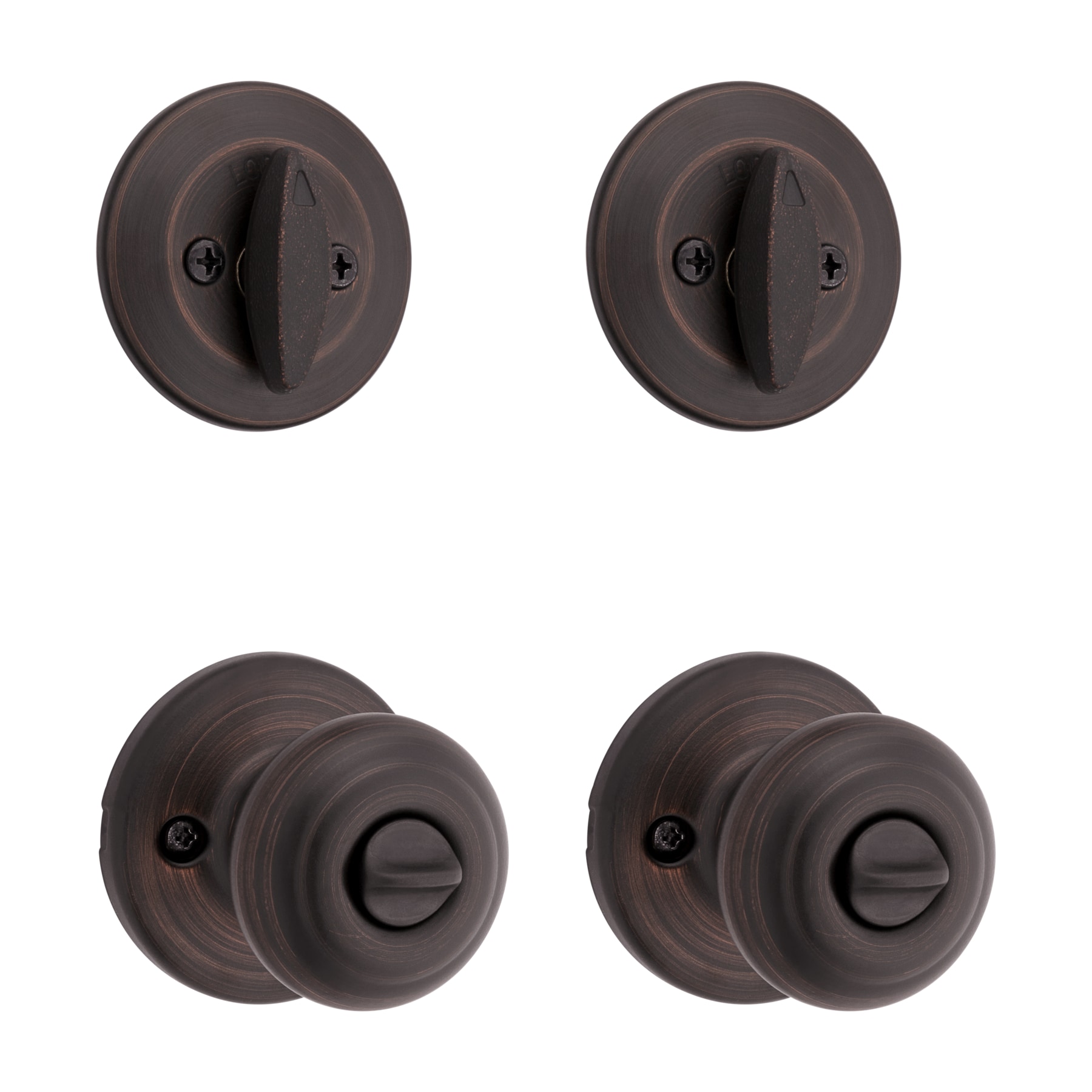 Kwikset Cove Venetian Bronze Smartkey Exterior Single Cylinder Deadbolt