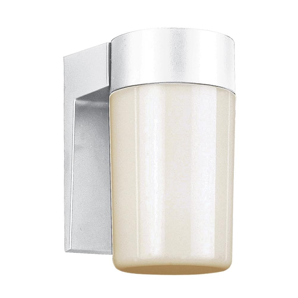 Lucid Lighting 4810 WH 1 -Light 7.5-in H Matte White Hardwired Outdoor Wall Light