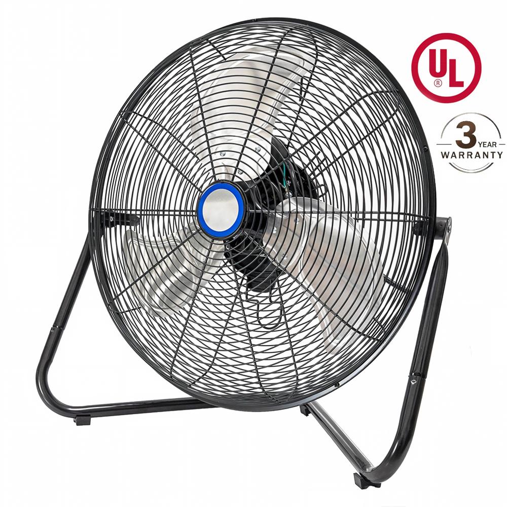 Maxcuum - 18-in High Velocity Indoor Oscillating Industrial Fan, in Black