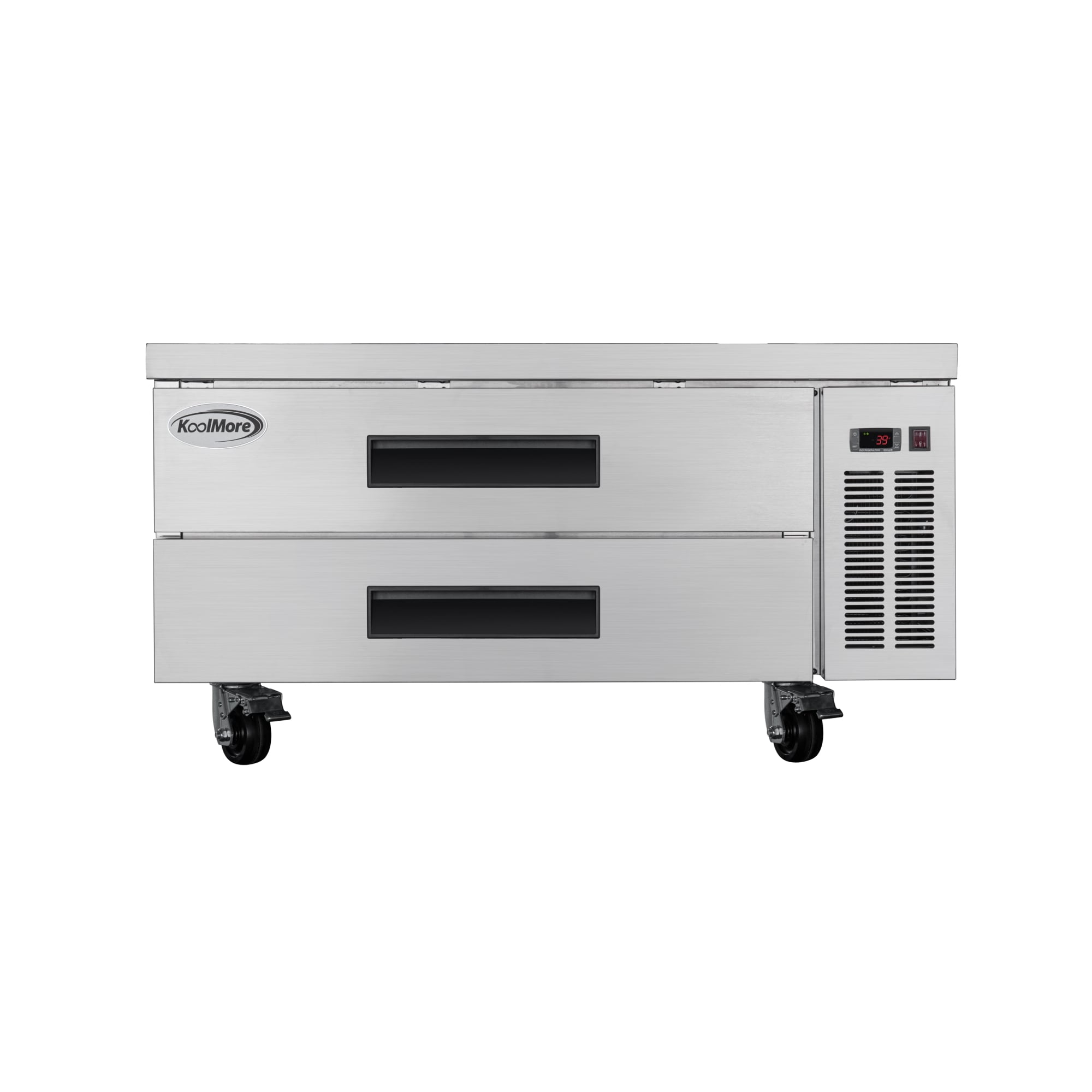 KoolMore LOW-KM-BR-482D 9.3-cu ft Commercial Refrigerators 2 Stainless steel -Door Reach-In ( stainless steel )