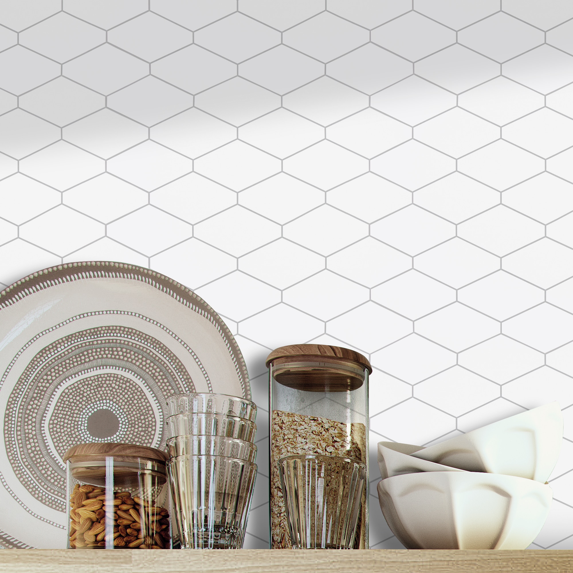 SUNWINGS FHEX-WHI-10 Ceramic-Tile - View #2