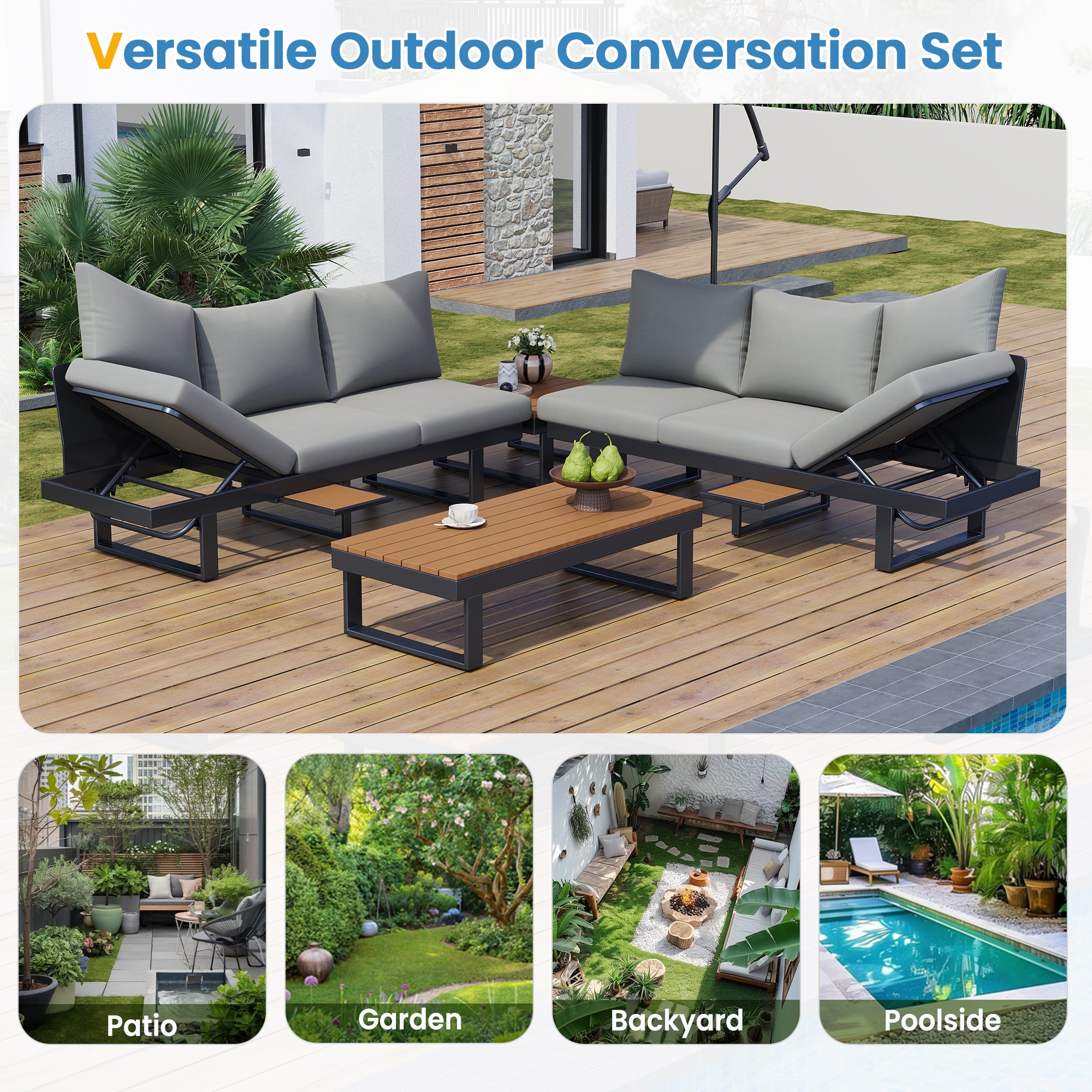 Mondawe MO-OF-0170E Patio-Conversation-Sets - View #9