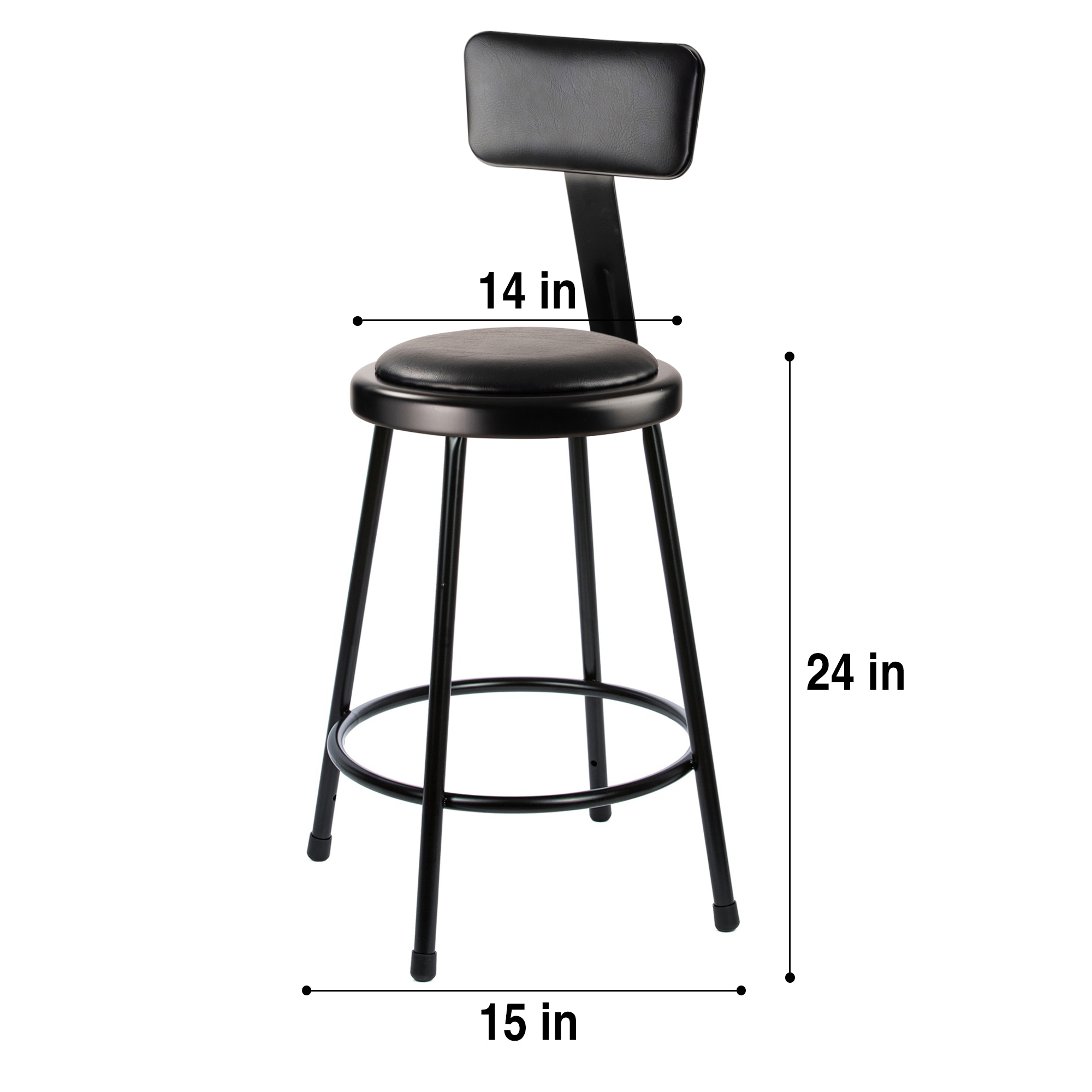 Hampden Furnishings HMD6400BBK-B/2 Creepers-Workseats - View #6