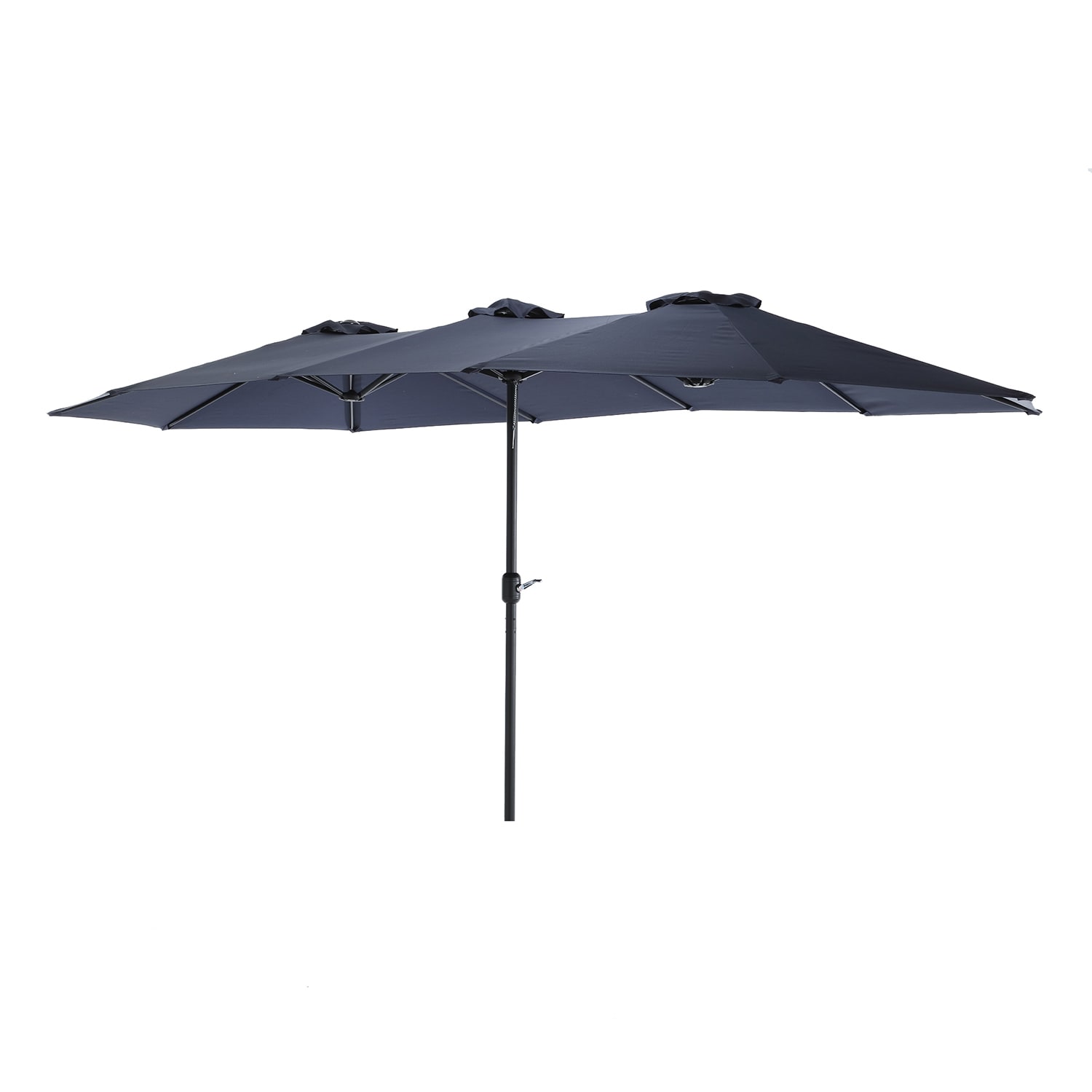 Bybafun YA8100070 14.9-ft Steel Blue Garden Patio Umbrella
