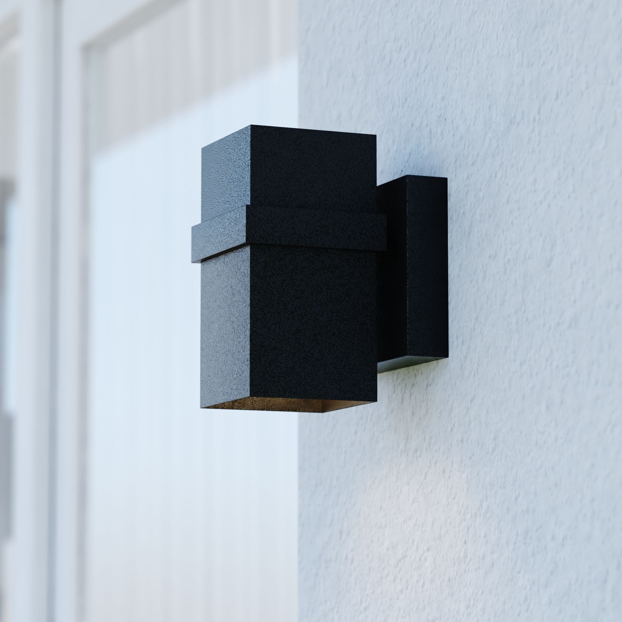 Cascadia T0660 Lavage 1 -Light 7-in H Matte Black Hardwired Dark Sky Outdoor Wall Light