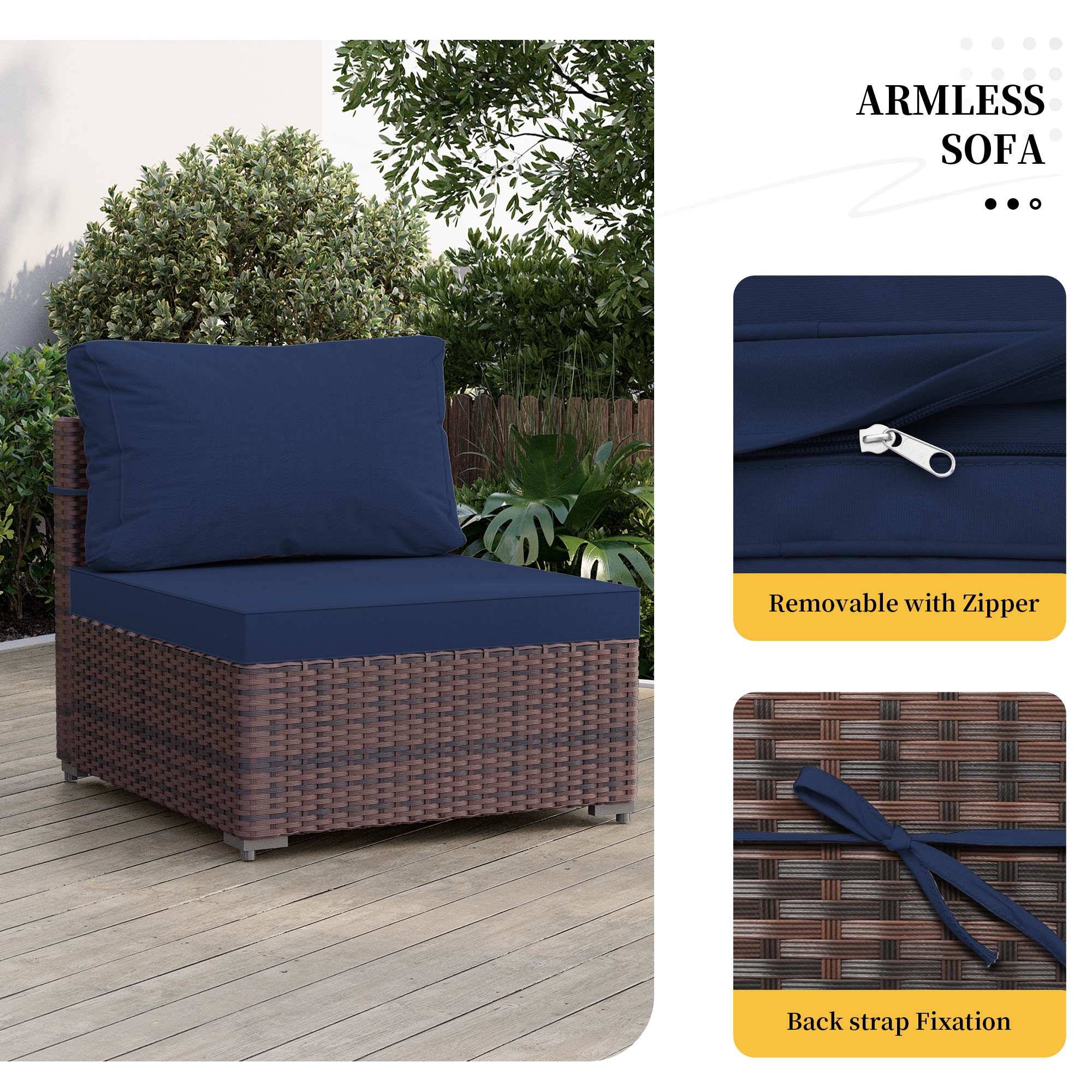 UPHA PL-3CZ-M42DK-Z2 Patio-Conversation-Sets - View #6