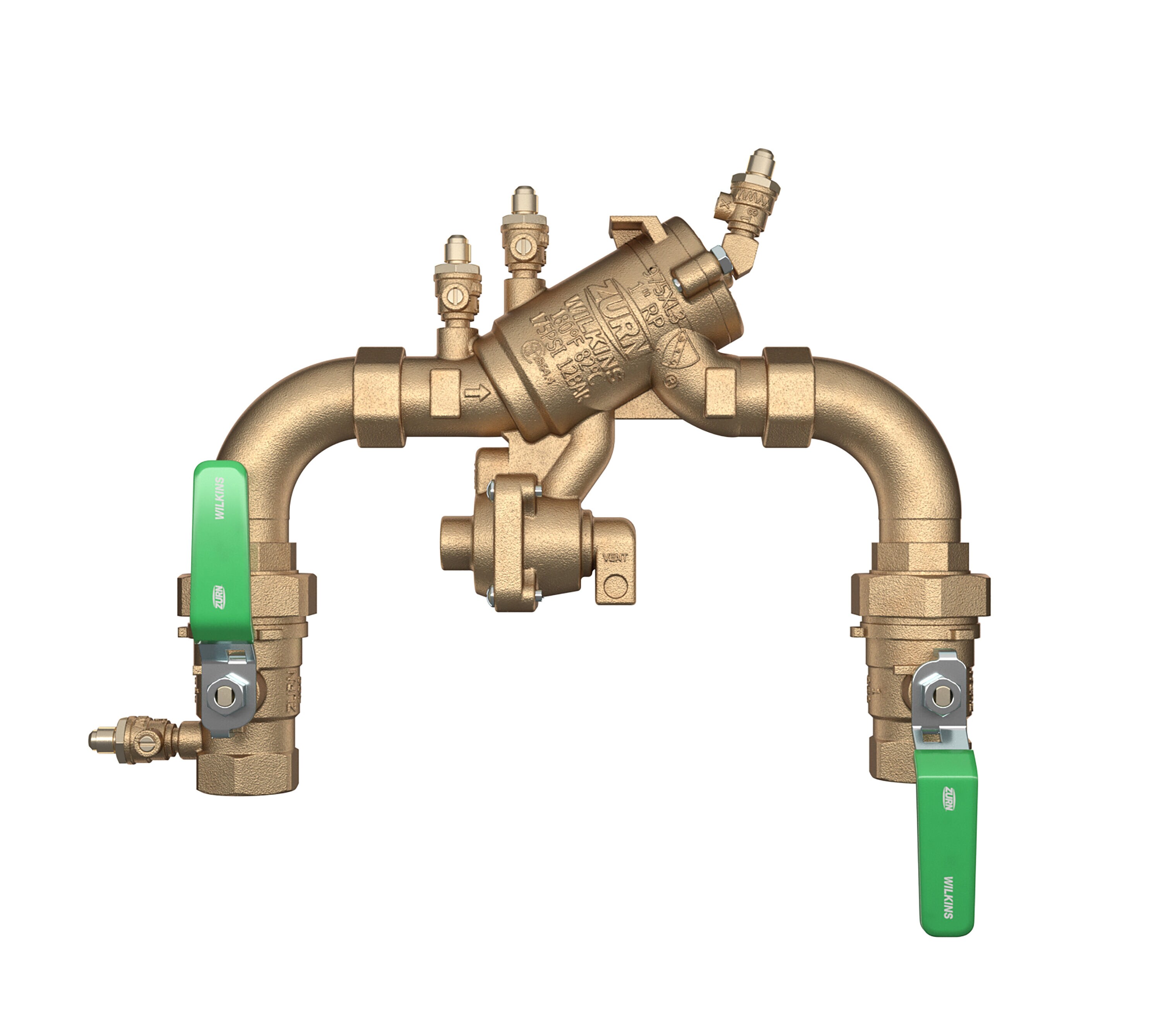 Zurn Wilkins 1-975XL3SEU 1-in Bronze FNPT Reduced Pressure Backflow Preventer