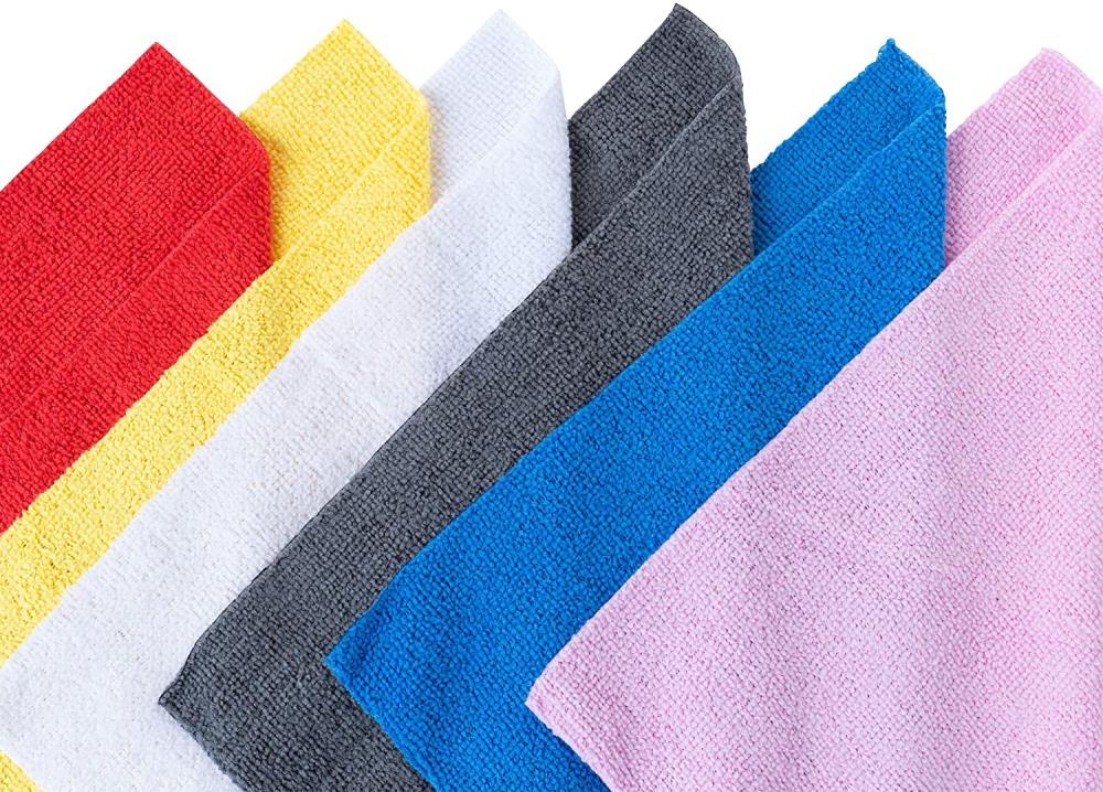 The Clean Store Microfiber Towels (60 Pack) - Multi Color Kitchen Towels  for Household, Commercial Cleaning - Lint Free, Streak-Free - by  [Manufacturer] in the Kitchen Towels department at