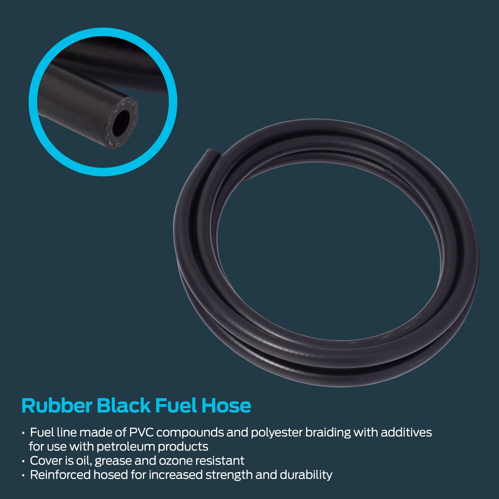EZ-FLO 1/4-in ID x 10-ft Rubber Black Fuel Hose in the Tubing & Hoses  department at