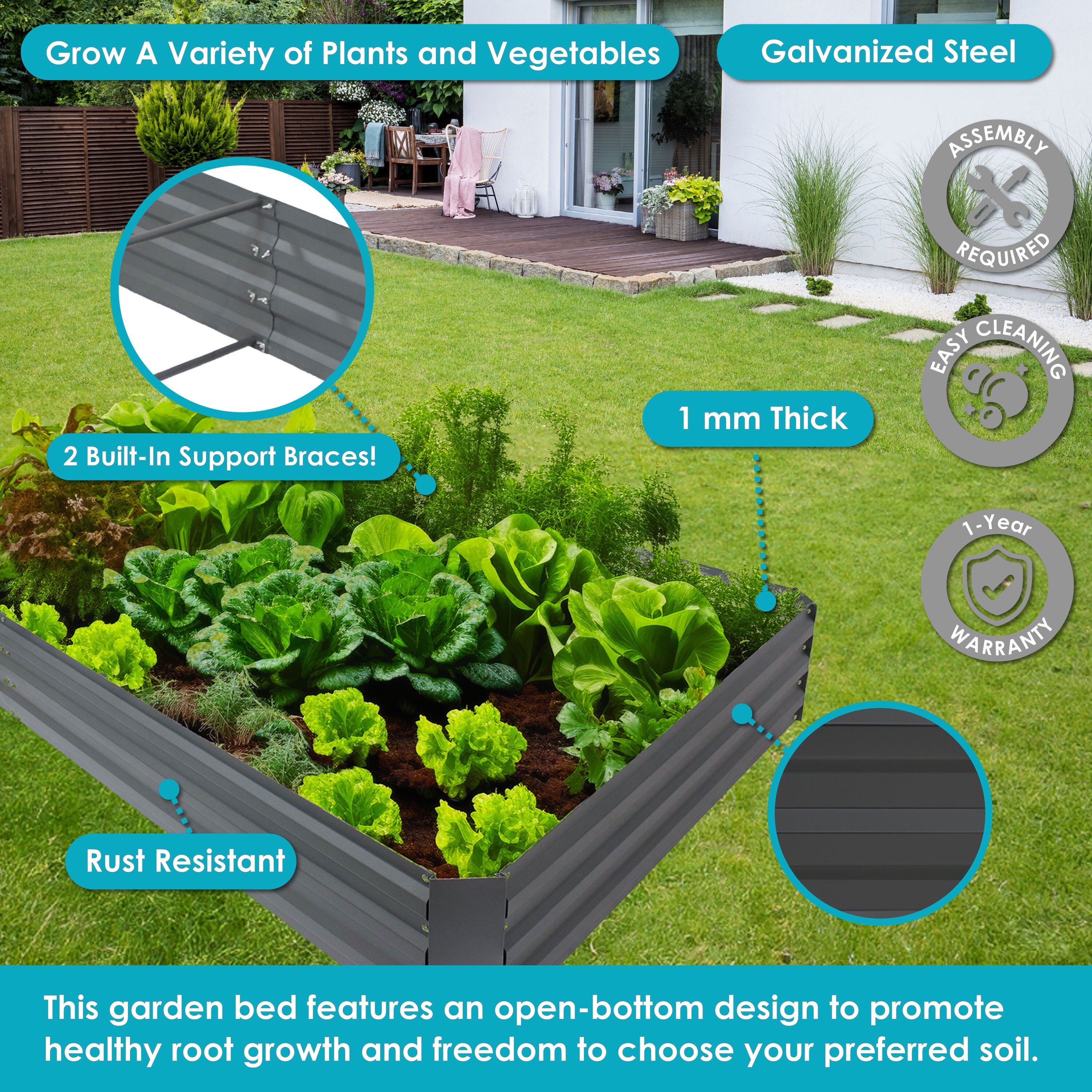 Sunnydaze Decor NPH-663 Raised-Garden-Beds - View #3