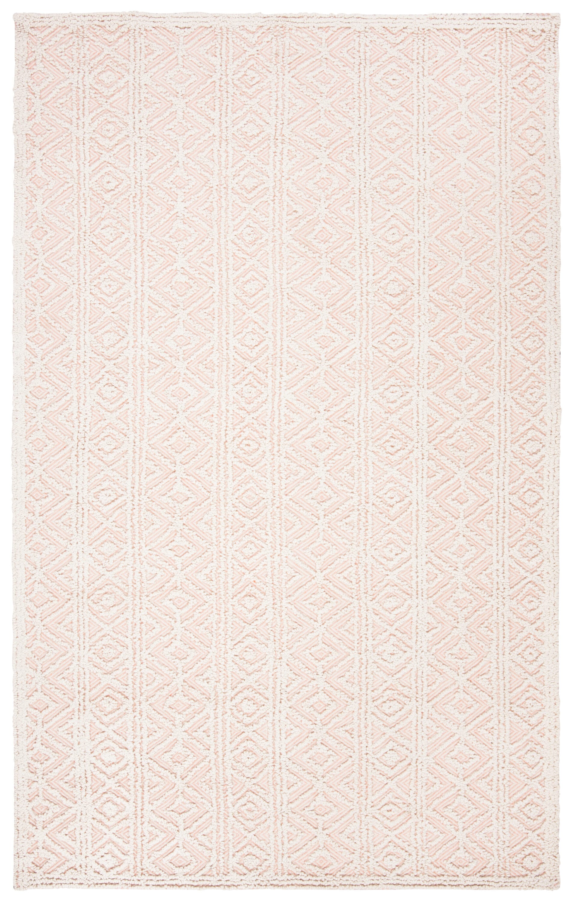 Elegance Trace 8' x 10' Hand-Tufted Wool & Viscose Beige and Pink Rug