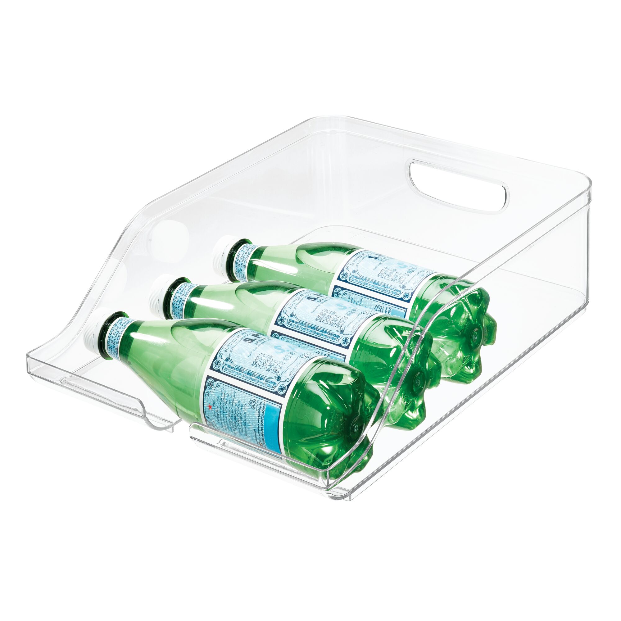 Mind Reader Stackable Acrylic Pop/Soda Can Dispenser Bin, Beverage Storage  Bin for Kitchen, Pantry, Refrigerator, Clear